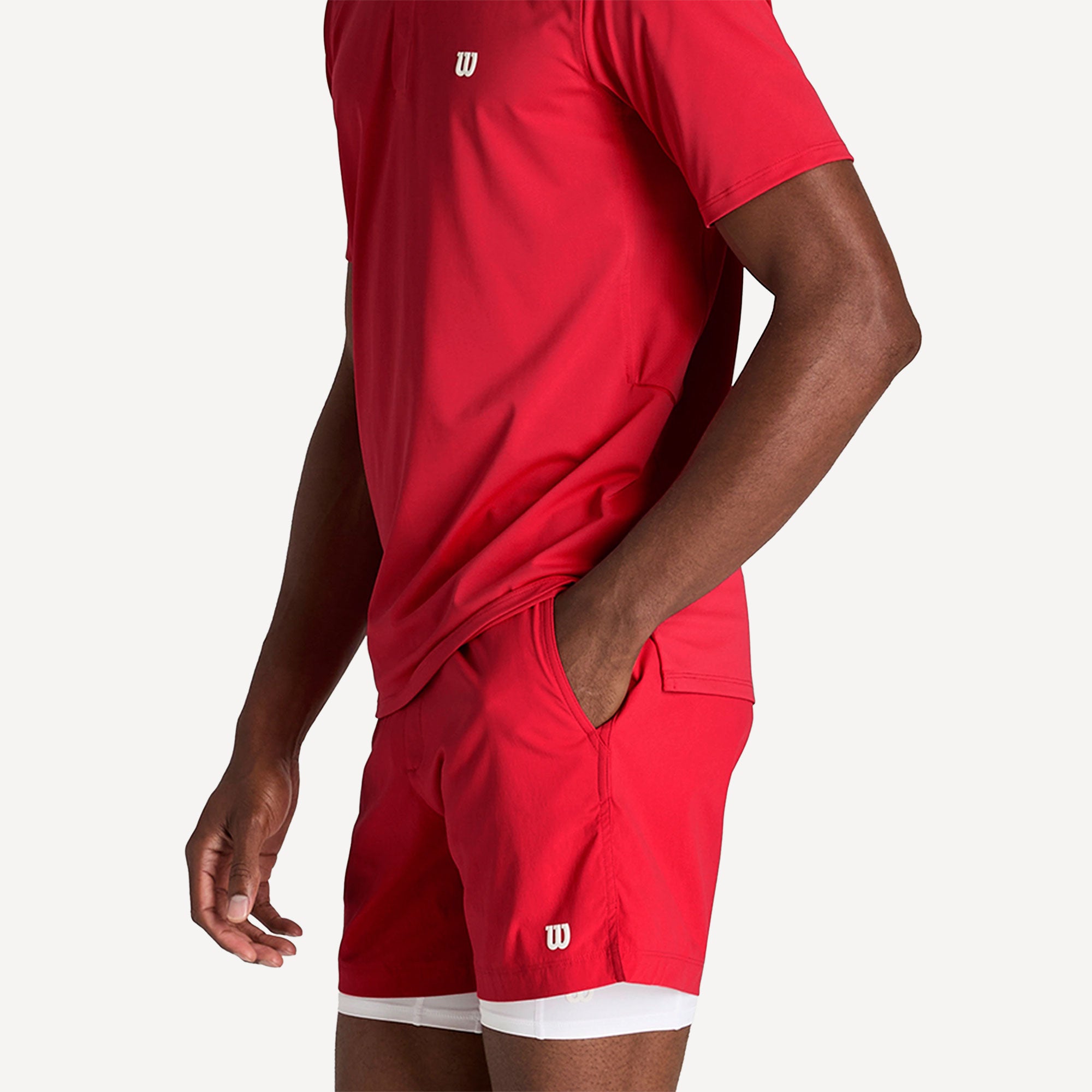 Wilson Volley Men's 6-Inch Tennis Shorts - Red (3)