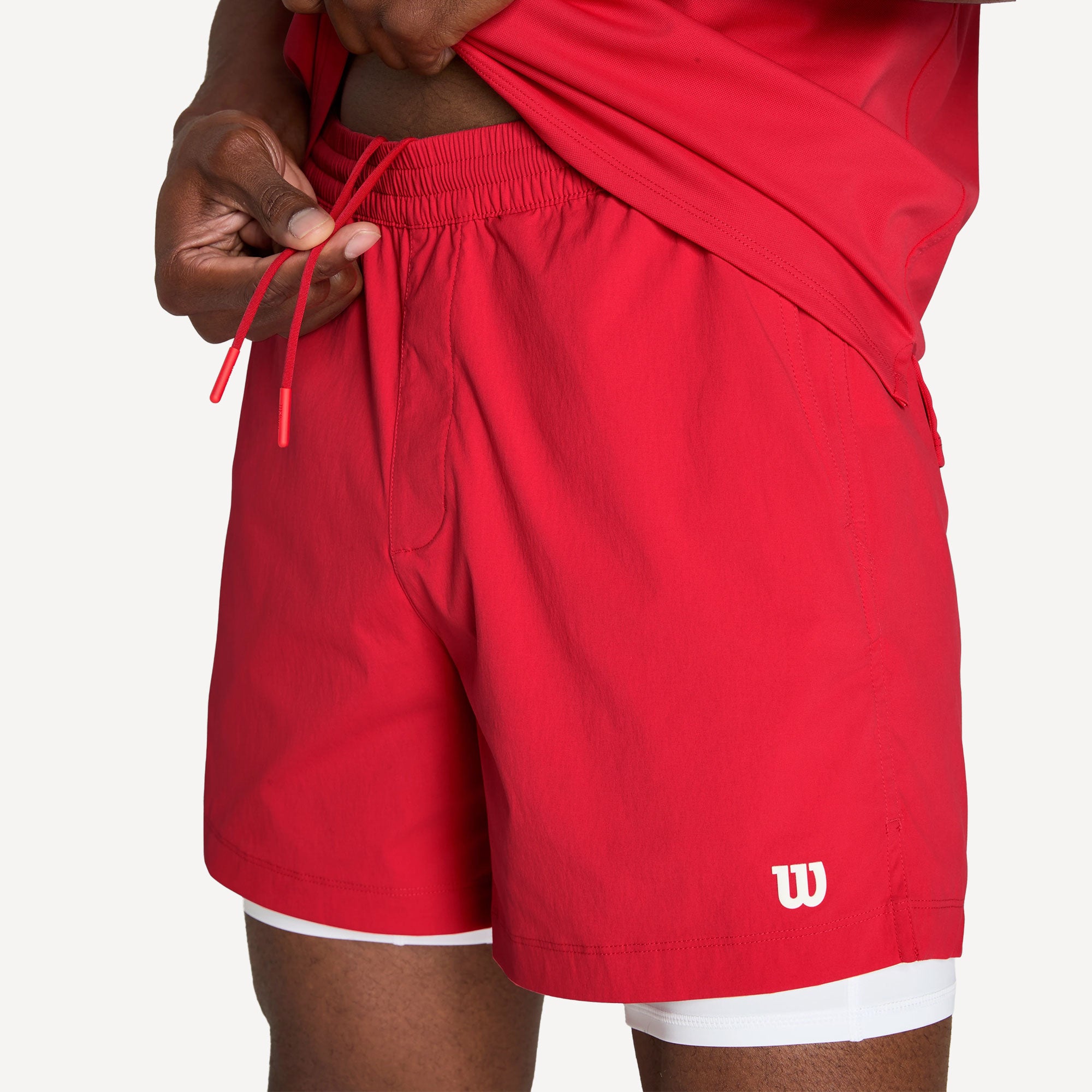 Wilson Volley Men's 6-Inch Tennis Shorts - Red (4)