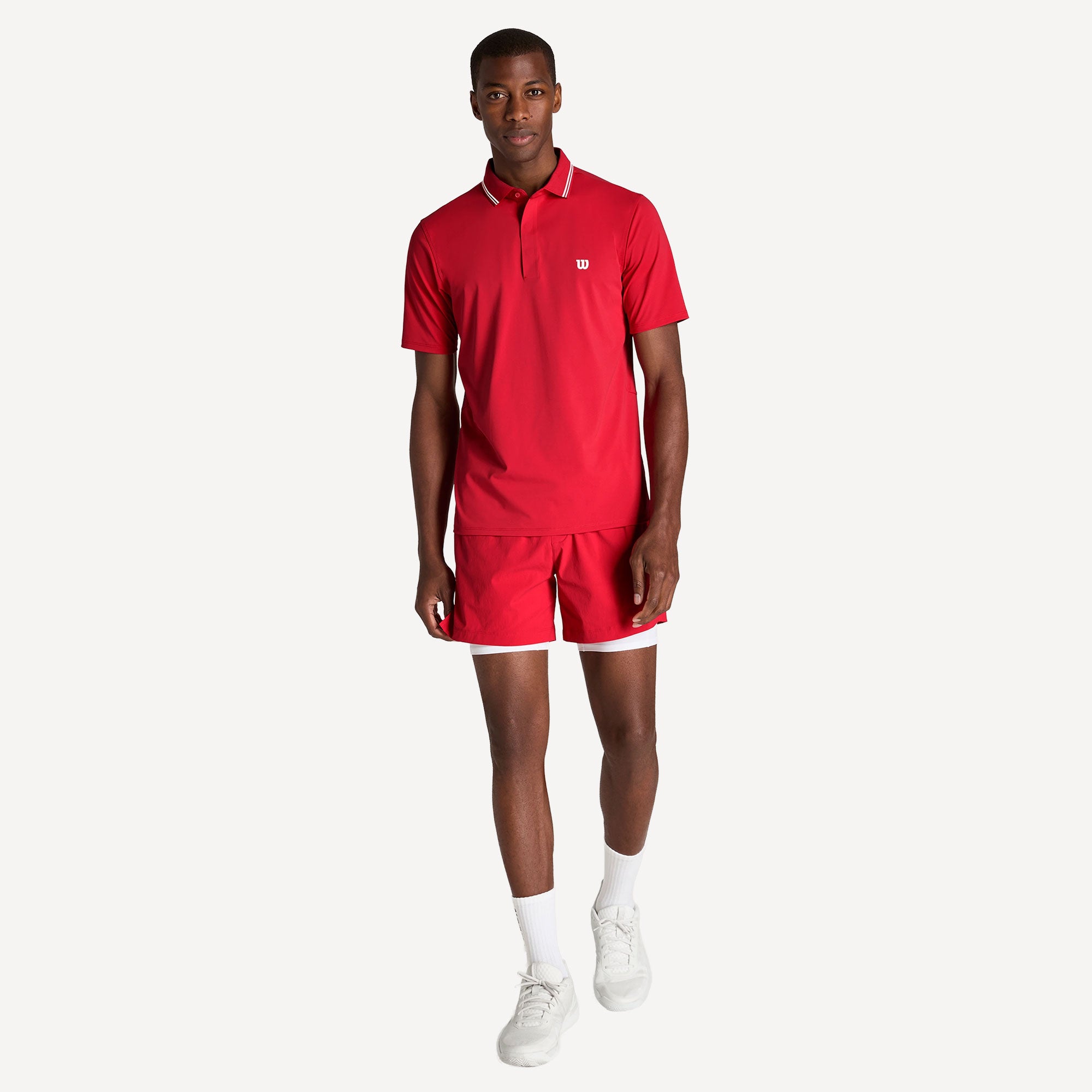 Wilson Volley Men's 6-Inch Tennis Shorts - Red (5)