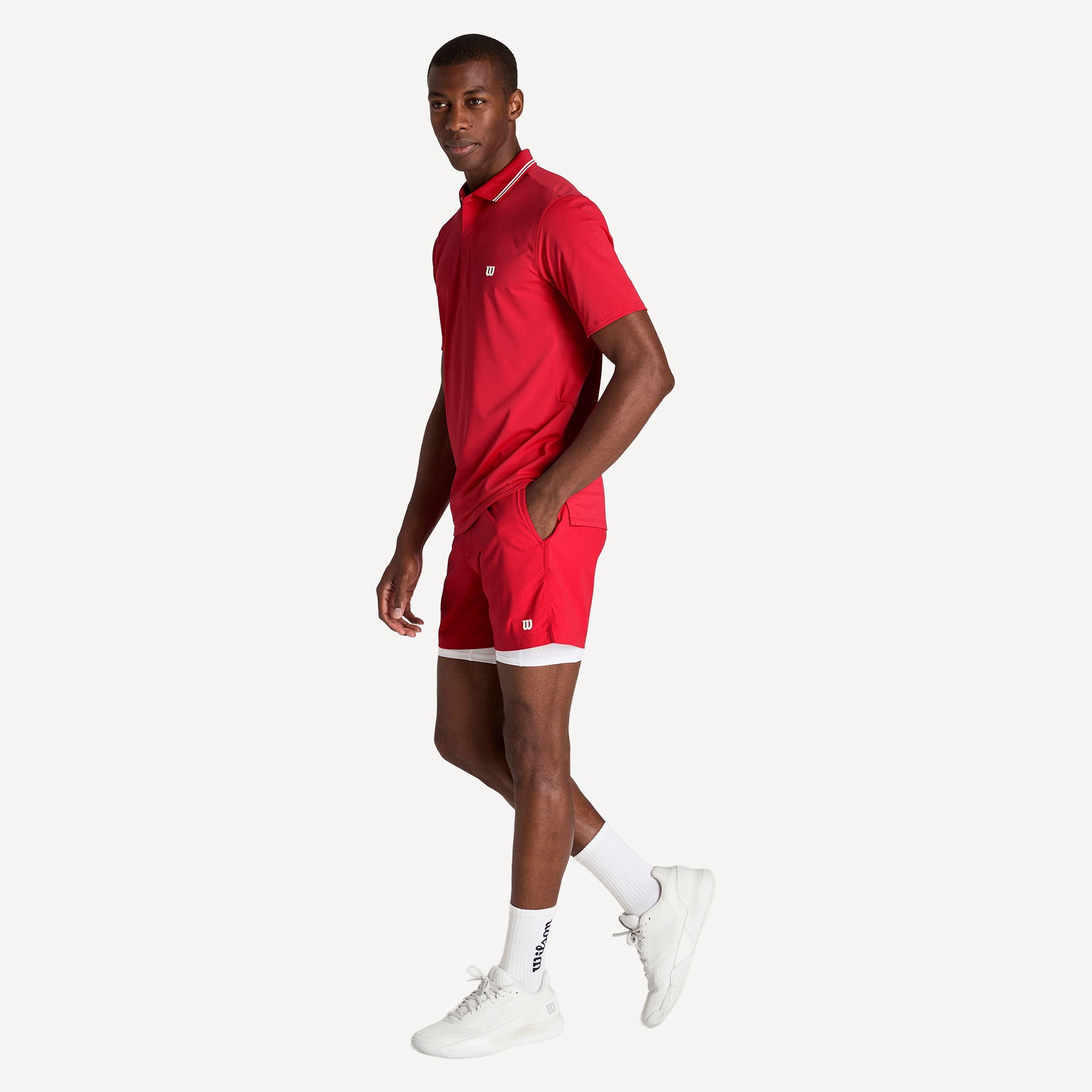Wilson Volley Men's 6-Inch Tennis Shorts - Red (6)