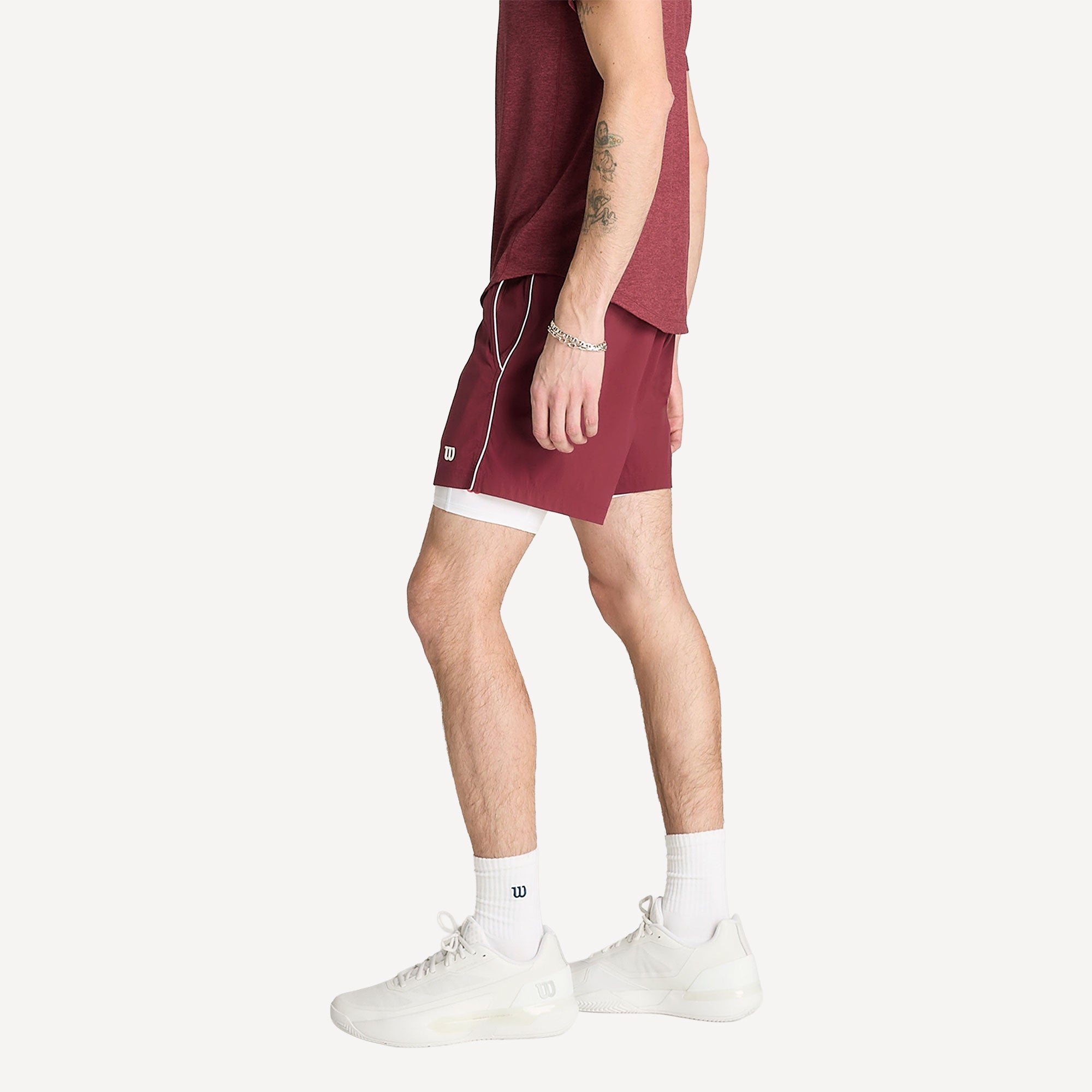 Wilson Volley Men's 6-Inch Tennis Shorts - Red (3)