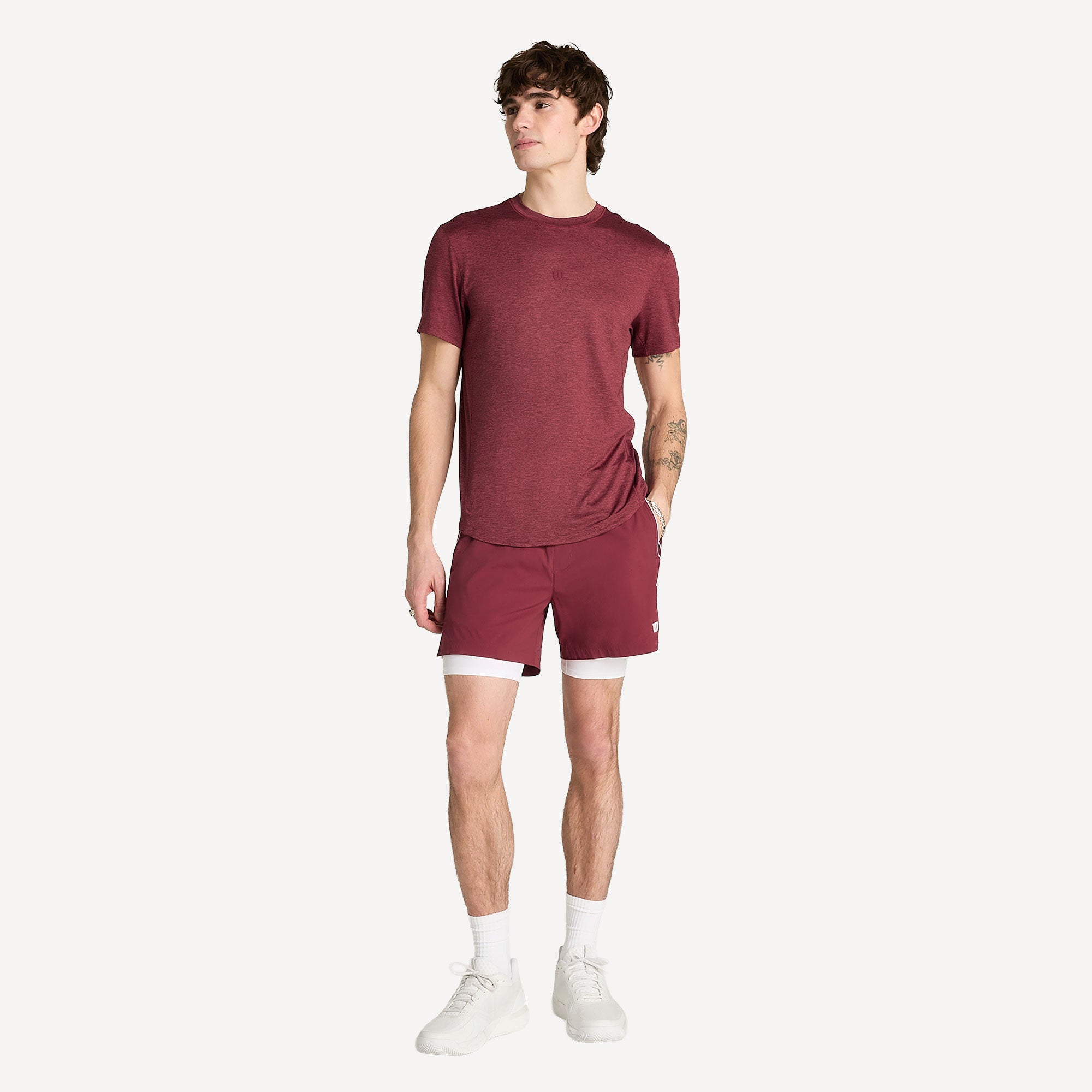 Wilson Volley Men's 6-Inch Tennis Shorts - Red (5)