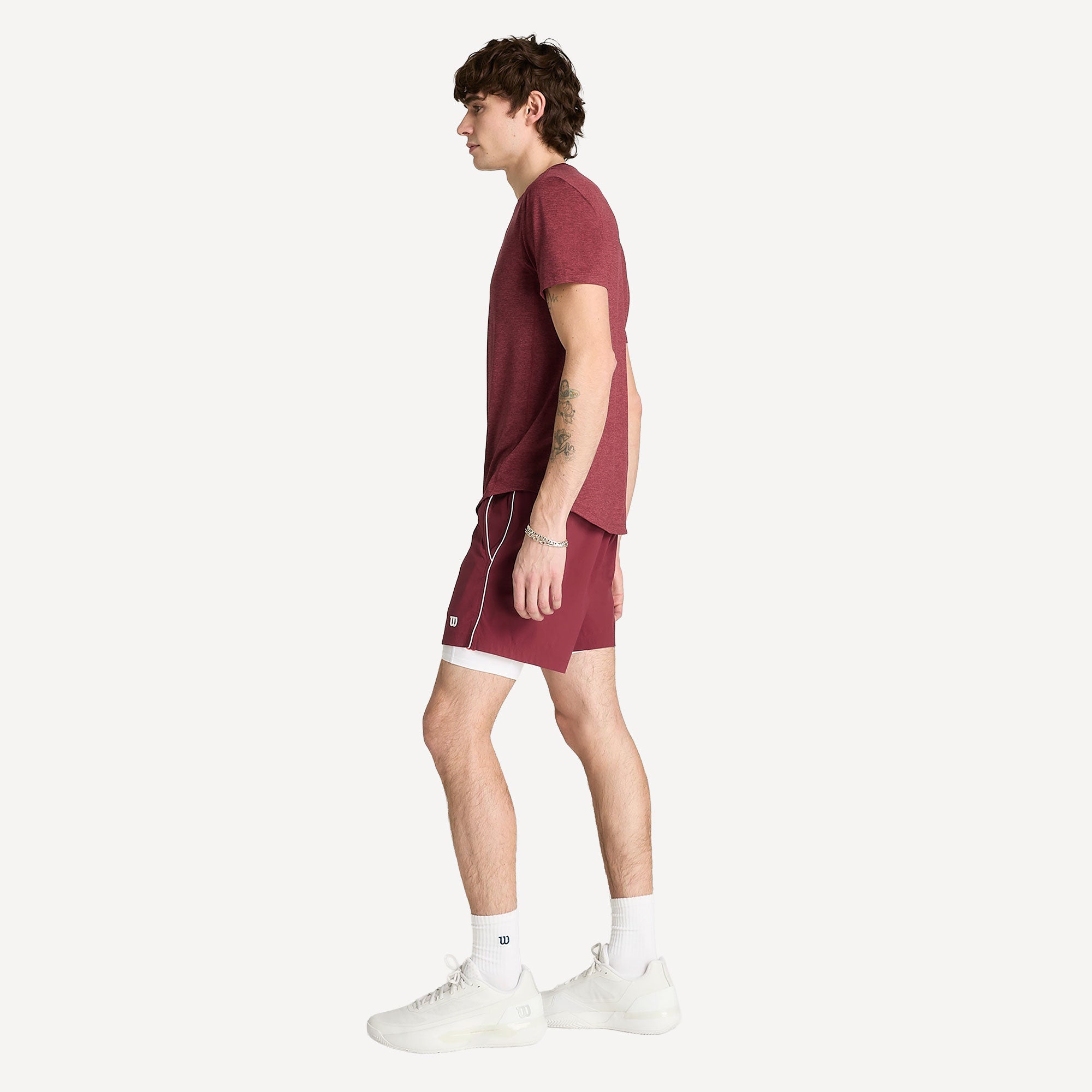 Wilson Volley Men's 6-Inch Tennis Shorts - Red (6)