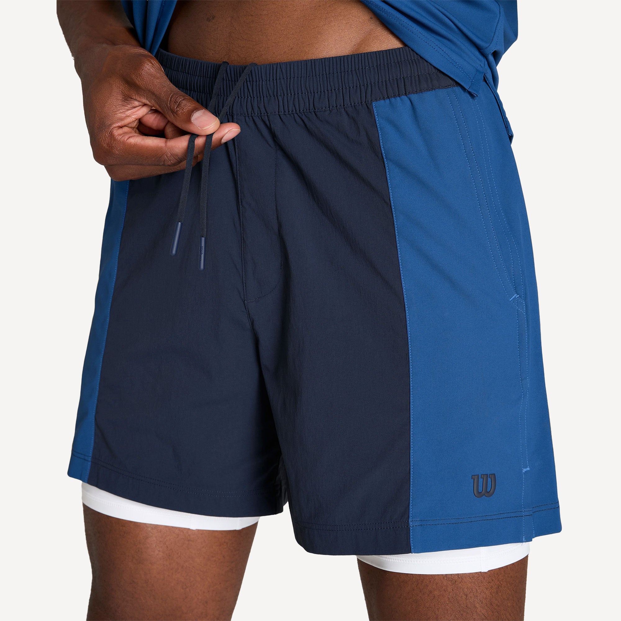 Wilson Volley Men's 6-Inch Tennis Shorts - Blue (4)