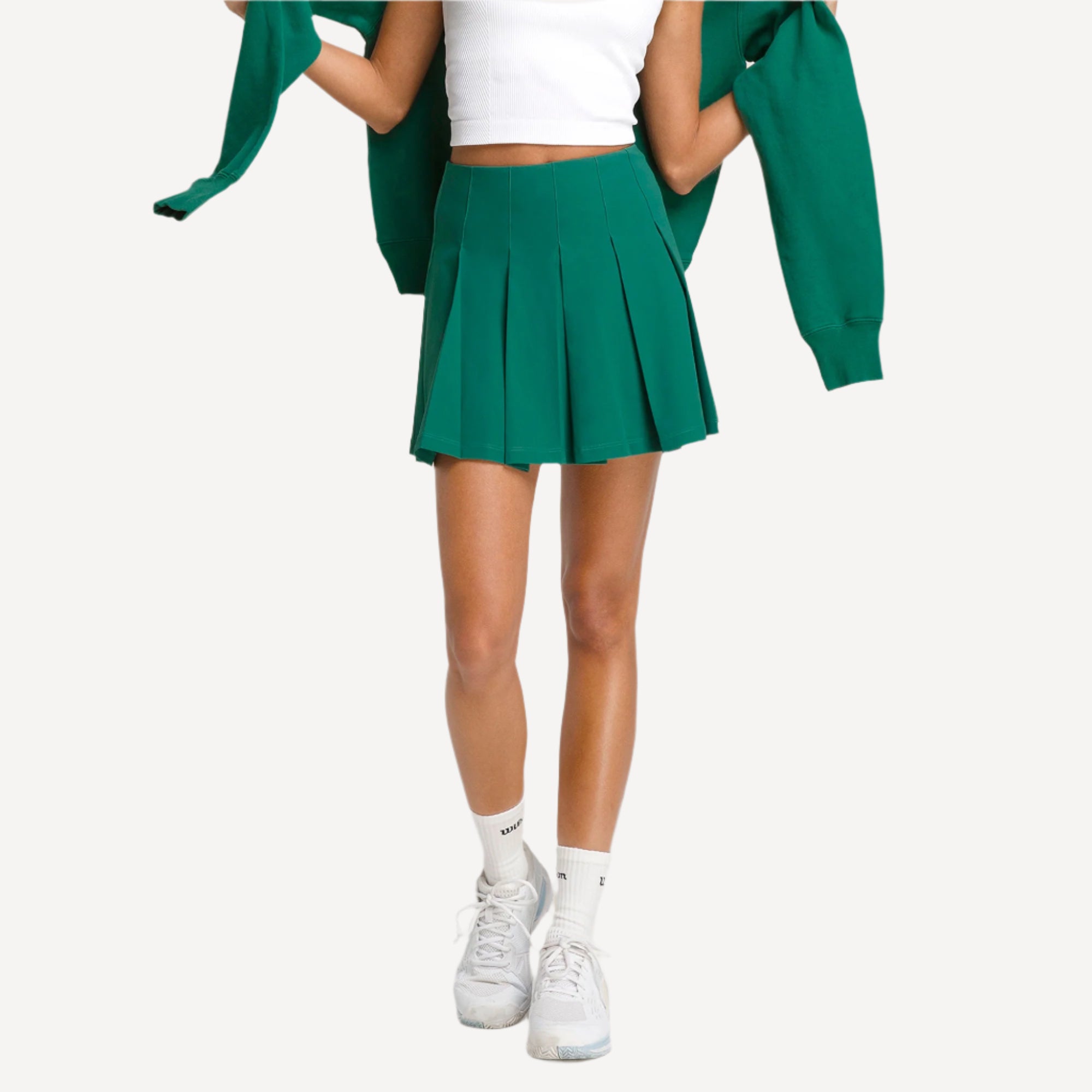Wilson Women's Classic Pleated Tennis Skirt - Green (1)