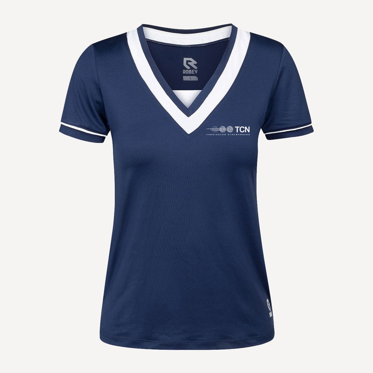 Robey Match Women's Tennis Shirt - TC Nieuwerkerk Dark Blue (1)