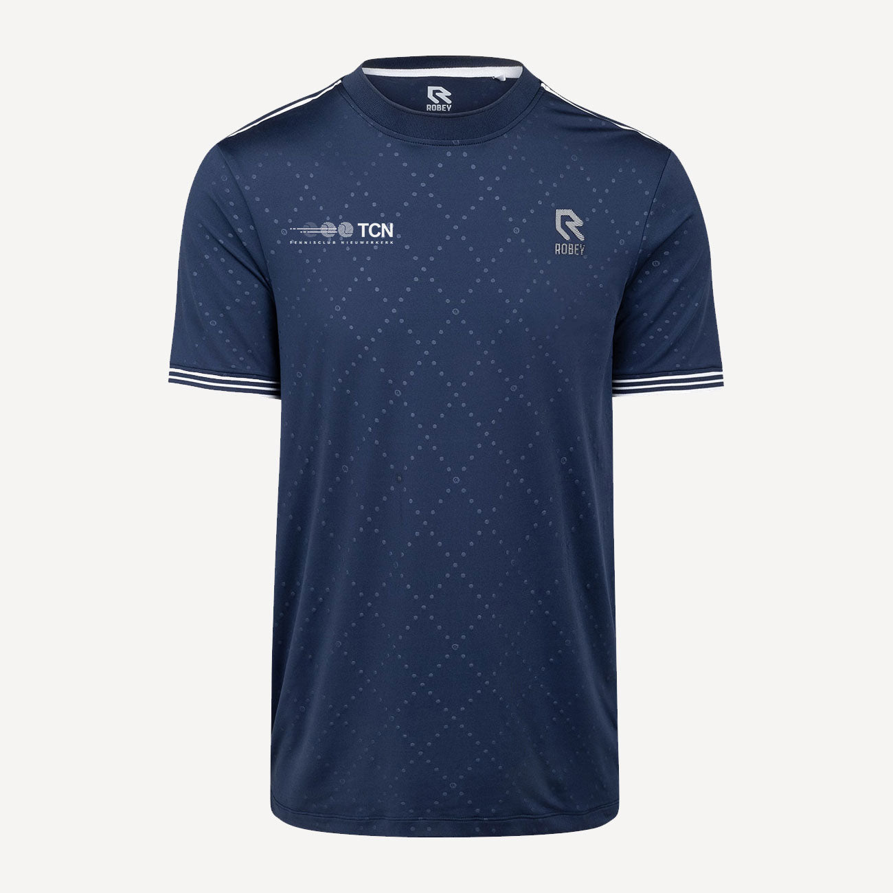 Robey Cross Men's Tennis Shirt - TC Nieuwerkerk Dark Blue (1)