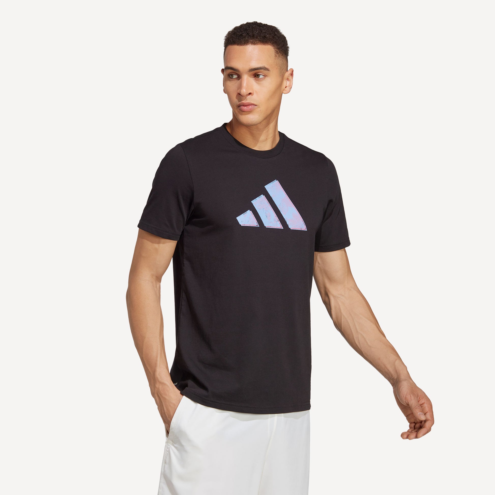 adidas AO Men's Graphic Tennis T-Shirt Black (3)