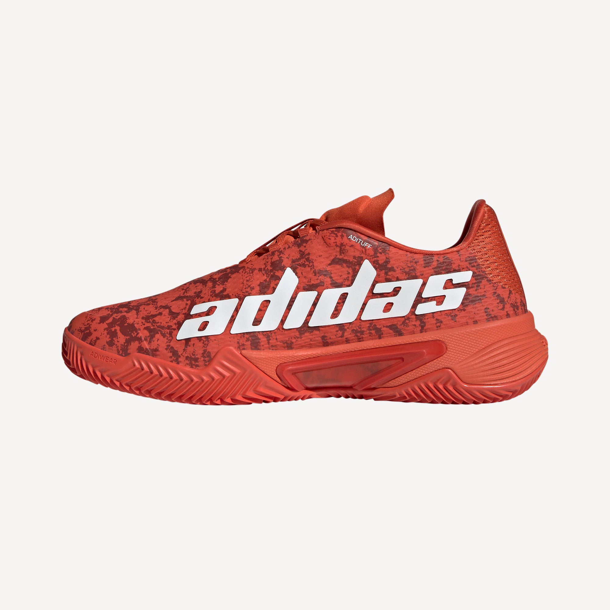 adidas Barricade Men's Clay Court Tennis Shoes Red (3)