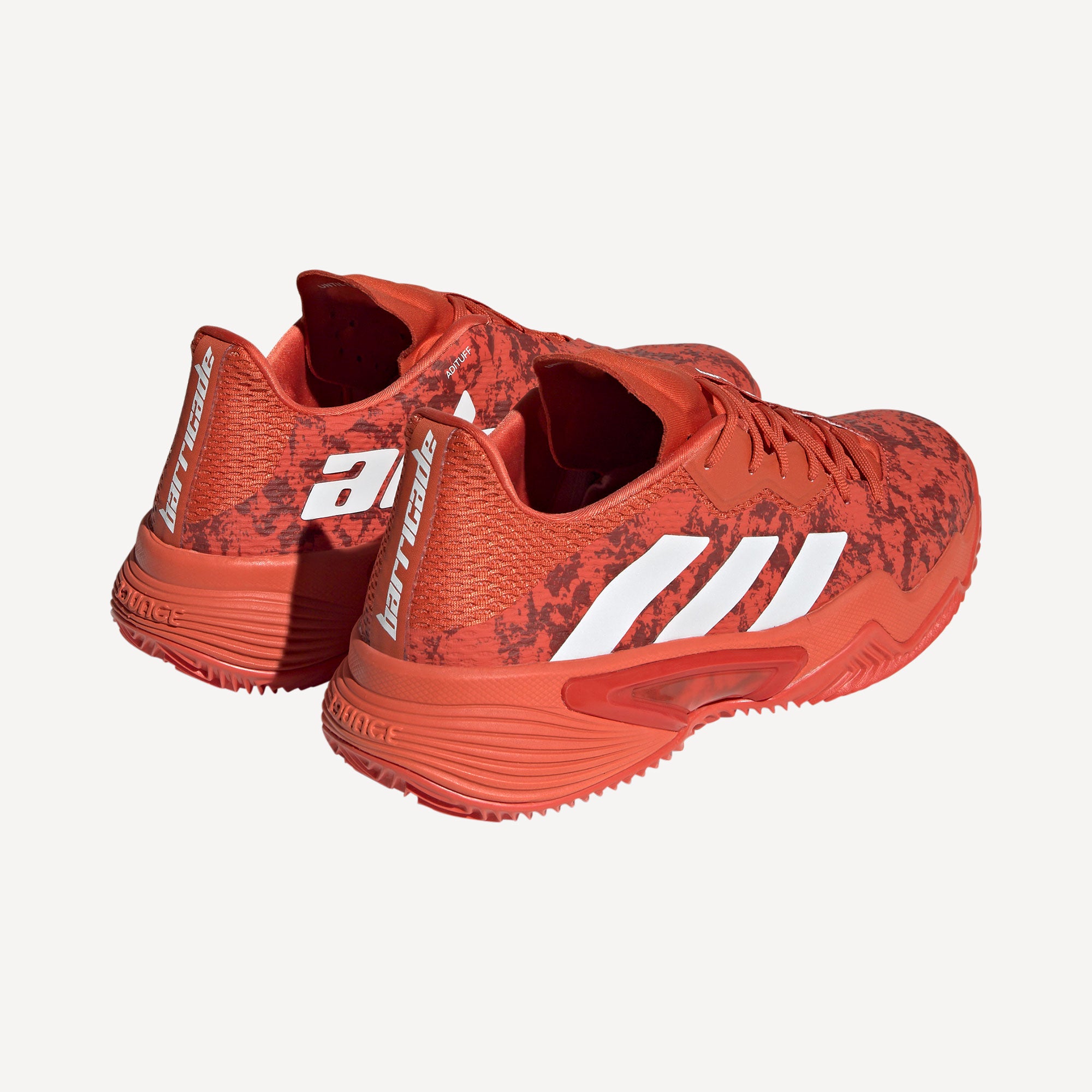 adidas Barricade Men's Clay Court Tennis Shoes Red (6)
