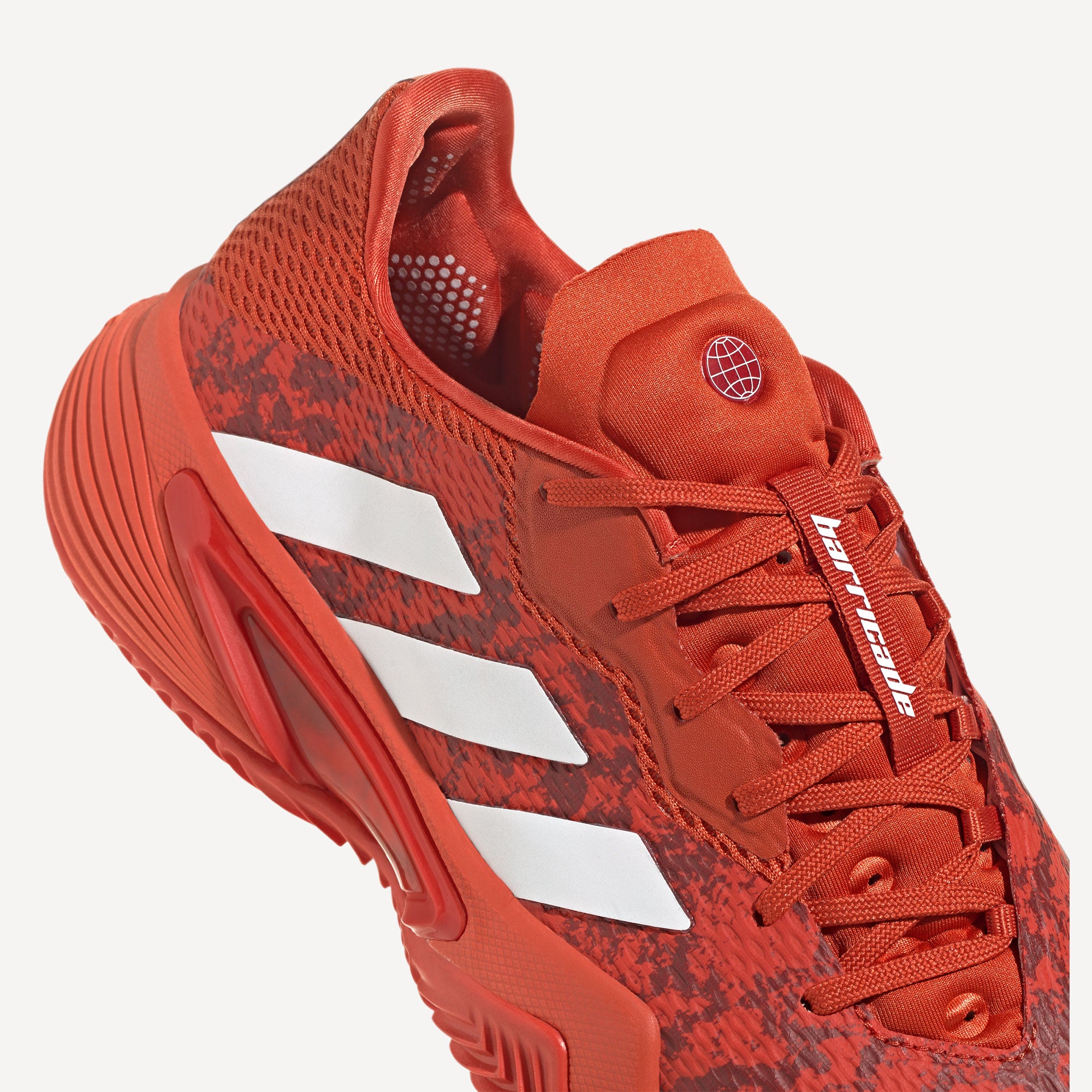 adidas Barricade Men's Clay Court Tennis Shoes Red (7)