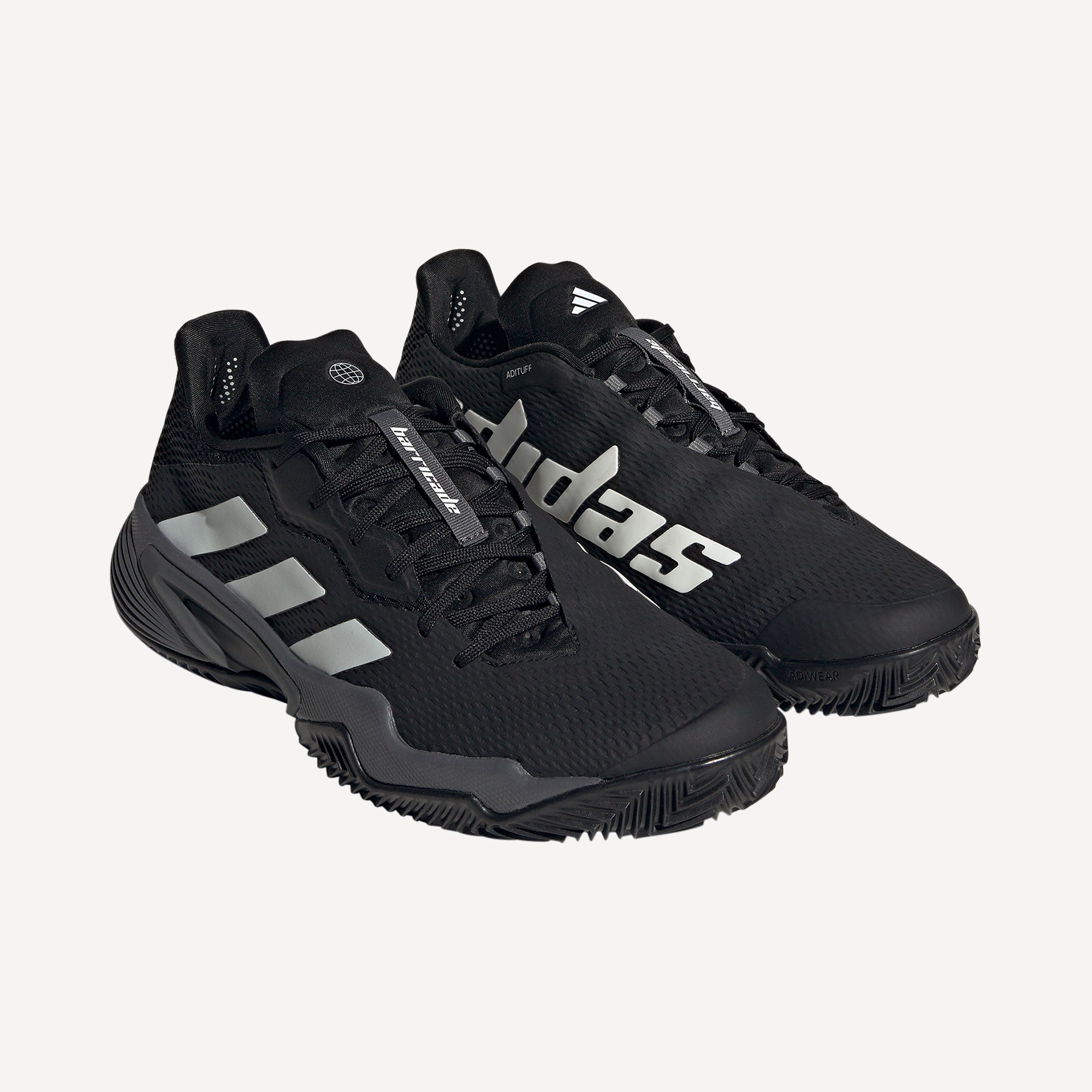 Adidas barricade court tennis shoes  black hotsell