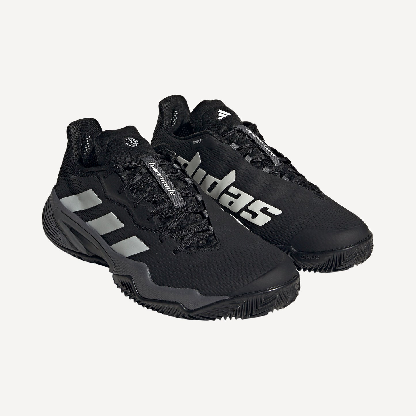 adidas Barricade Men's Clay Court Tennis Shoes Black (5)