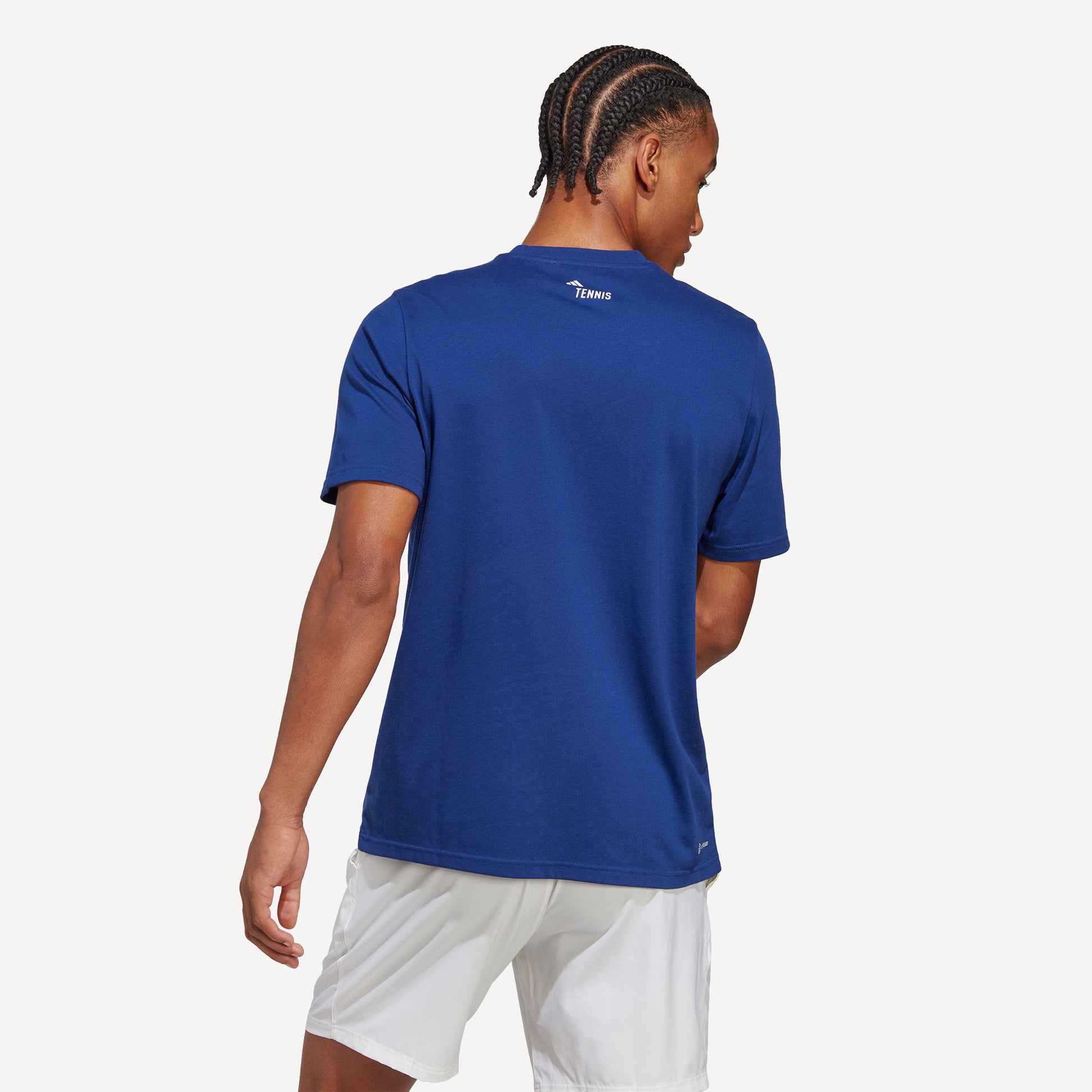 adidas Category Men's Graphic Tennis T-Shirt Blue (2)