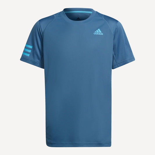 adidas Club Boys' 3 Stripes Tennis Shirt  (1)