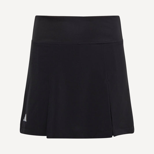 adidas Club Girls' Pleated Tennis Skirt Black (1)