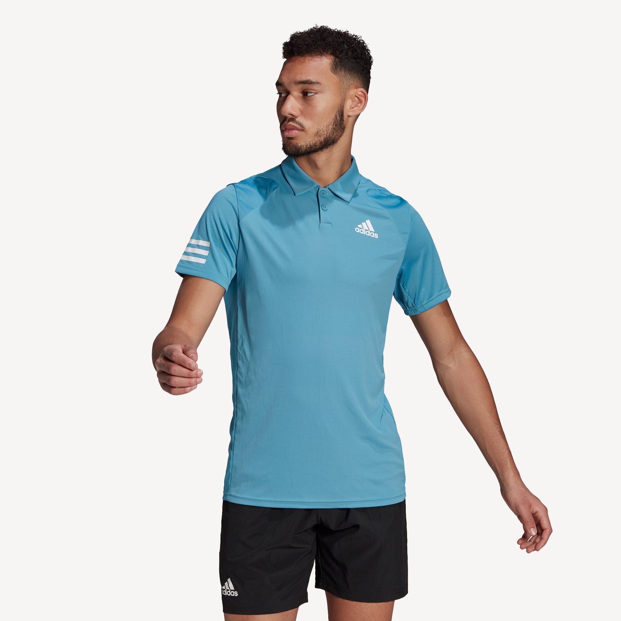 adidas Club Men's 3-Stripe Tennis Polo Blue (1)