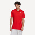 adidas Club Men's 3-Stripe Tennis Polo Red (1)