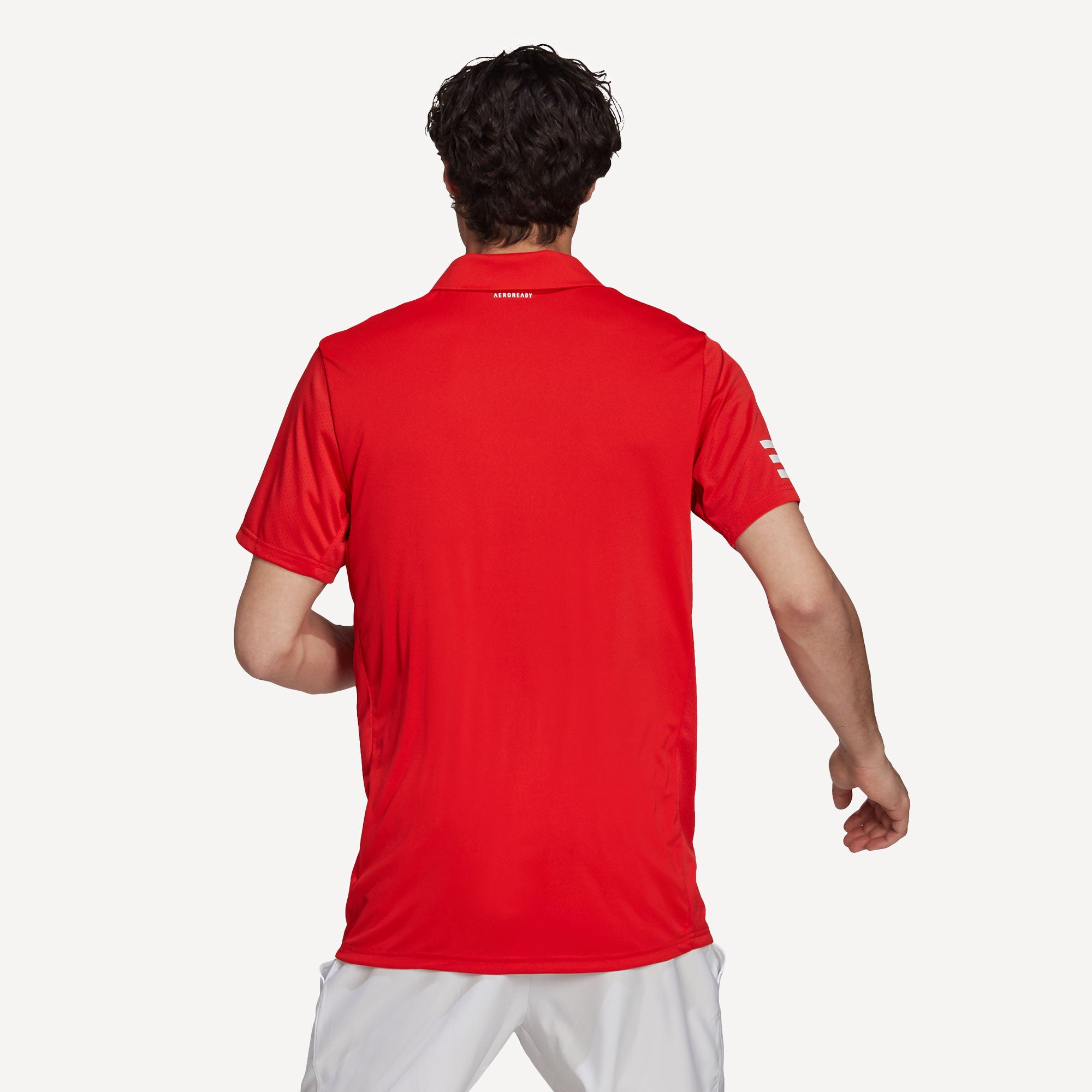 adidas Club Men's 3-Stripe Tennis Polo Red (2)