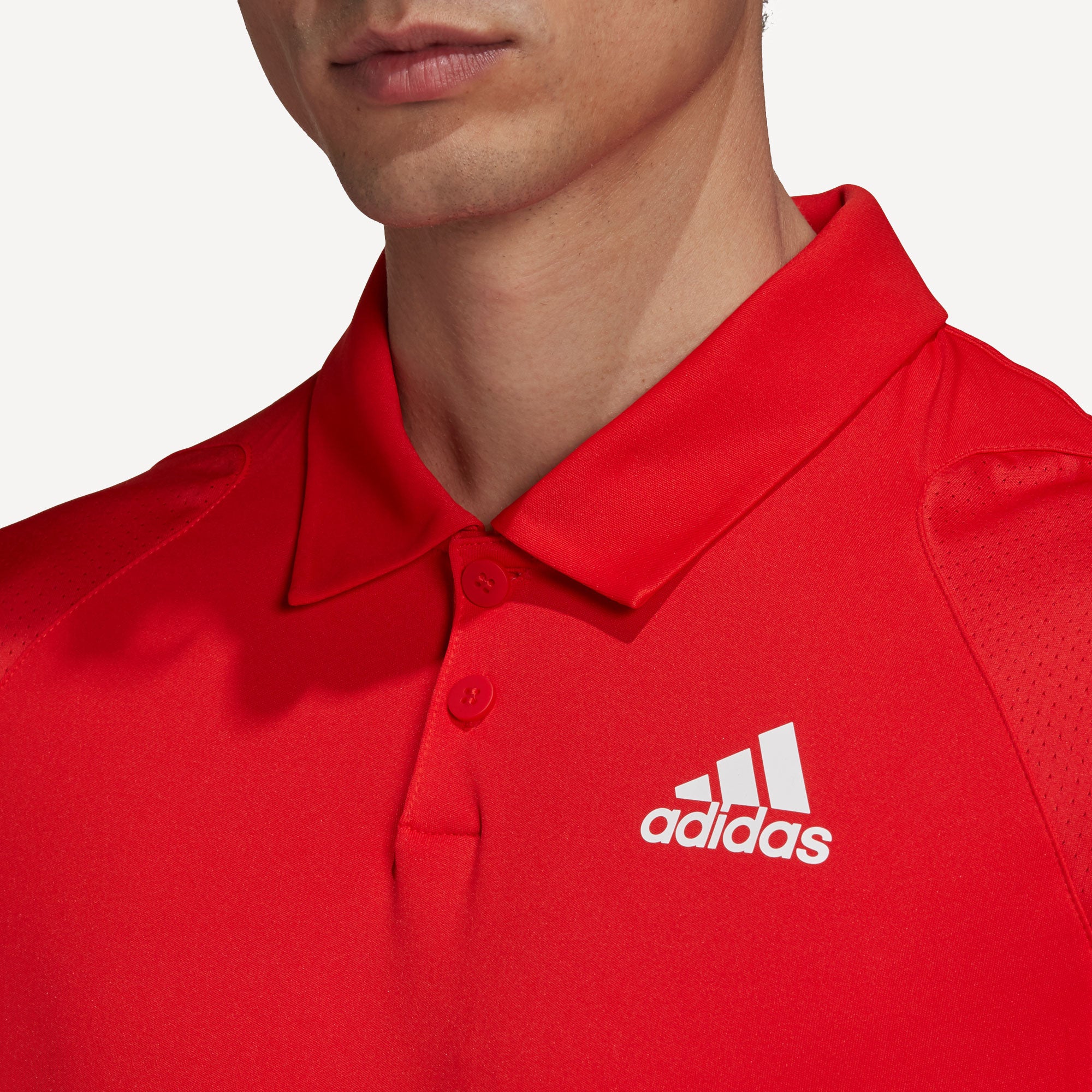 adidas Club Men's 3-Stripe Tennis Polo Red (4)