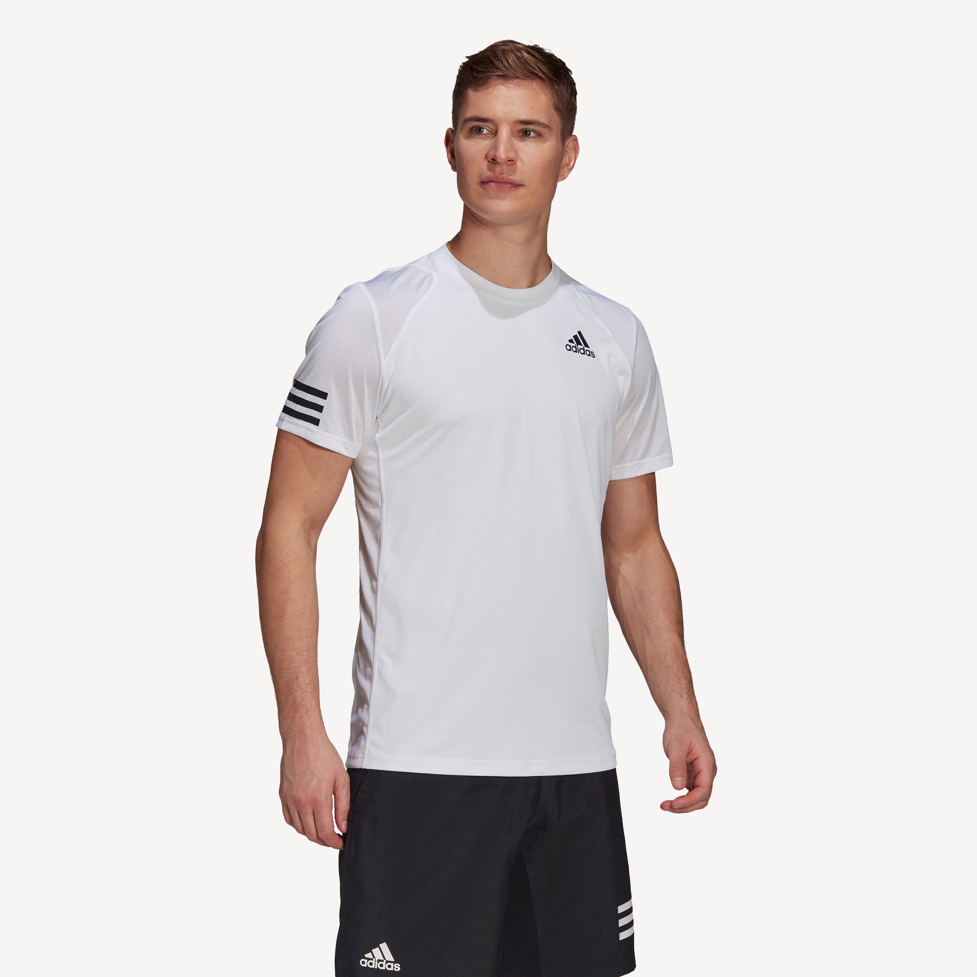 adidas Club Men's 3-Stripe Tennis Shirt White (3)