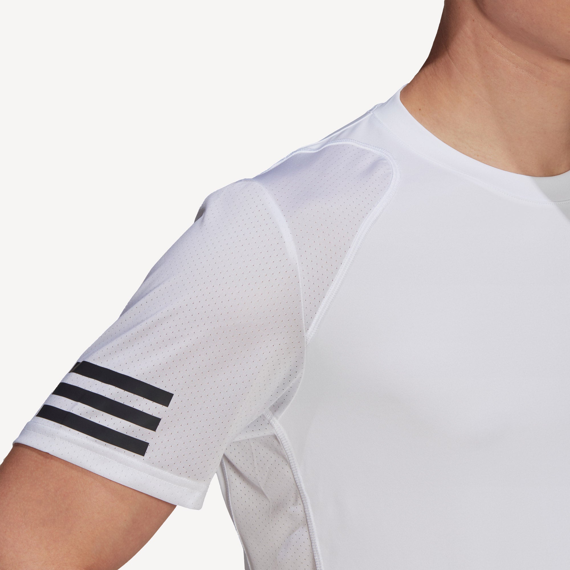 adidas Club Men's 3-Stripe Tennis Shirt White (4)
