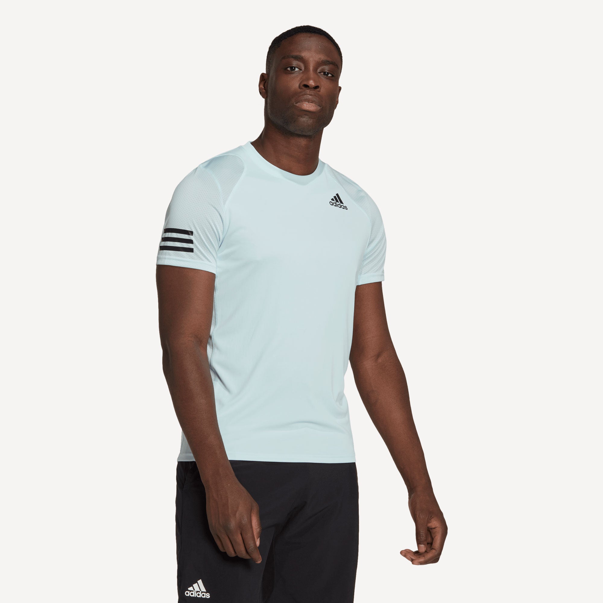 adidas Club Men's 3-Stripes Tennis Shirt Blue (1)