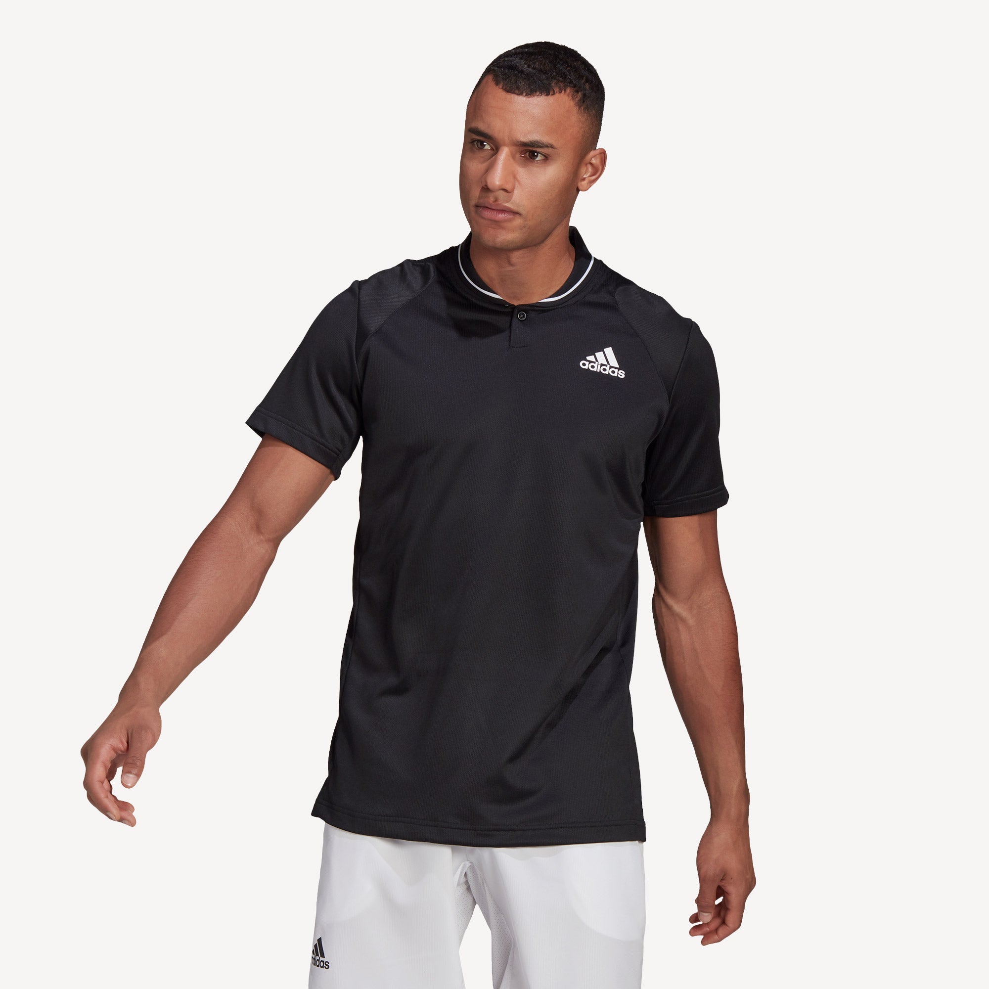 adidas Club Men's Rib Tennis Polo Black (1)