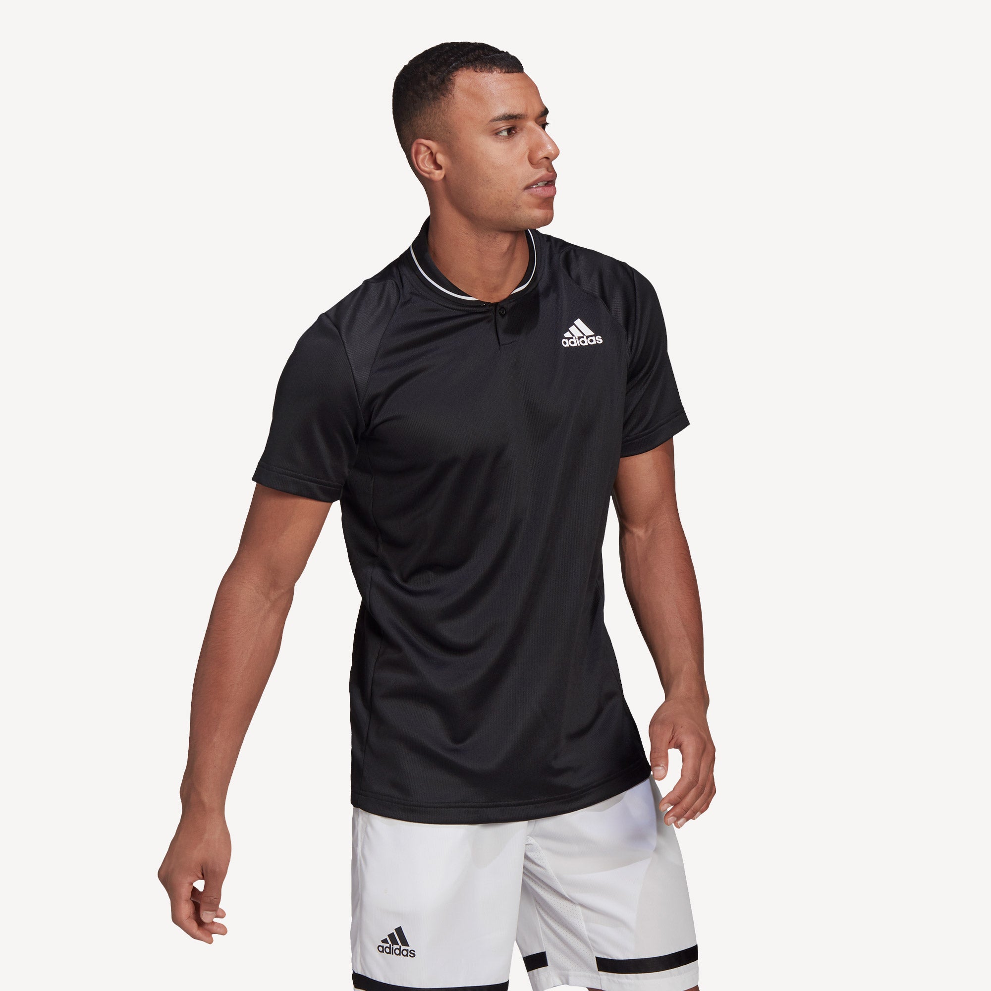 adidas Club Men's Rib Tennis Polo Black (3)