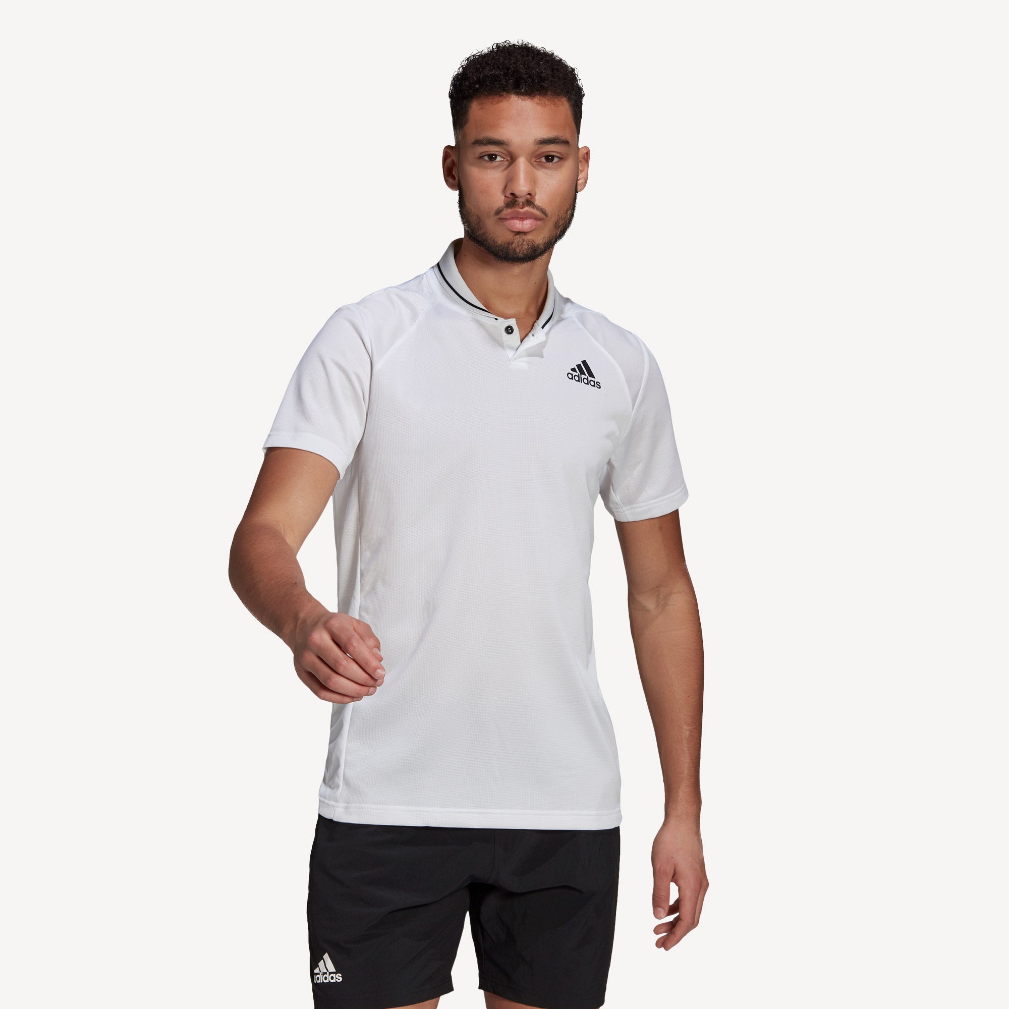 adidas Club Men's Rib Tennis Polo White (1)