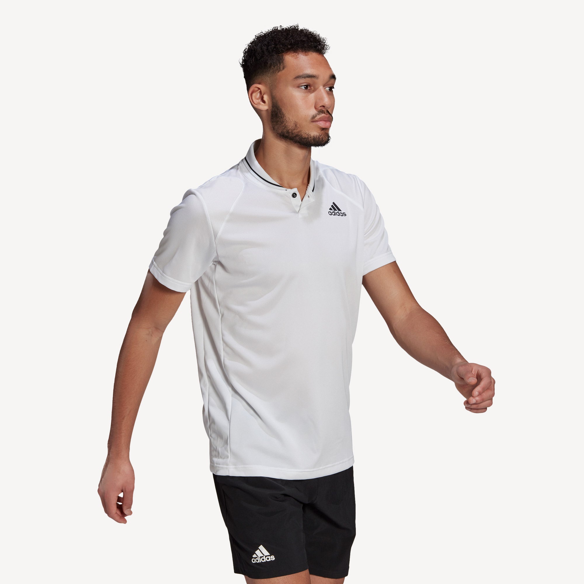 adidas Club Men's Rib Tennis Polo White (3)