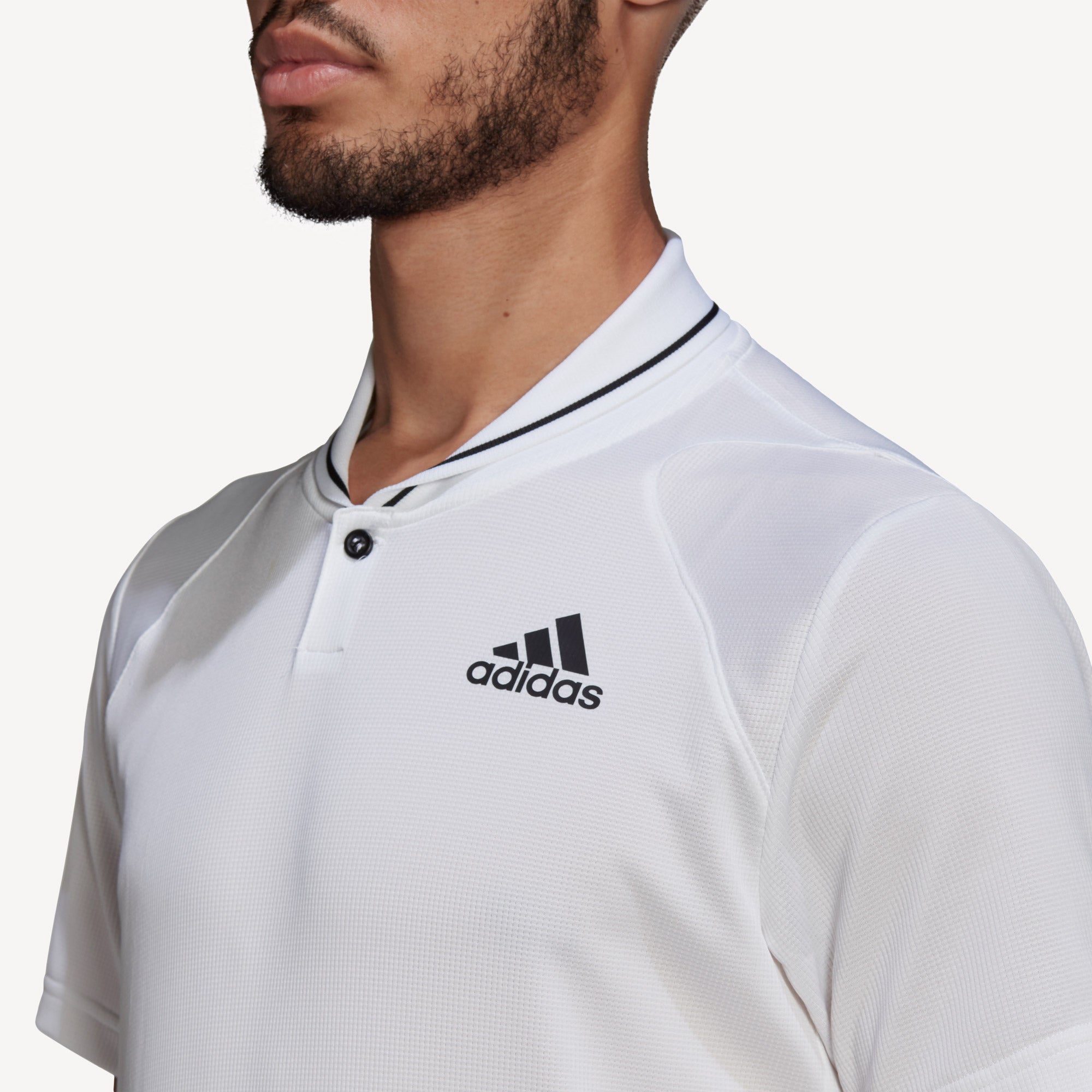 adidas Club Men's Rib Tennis Polo White (4)