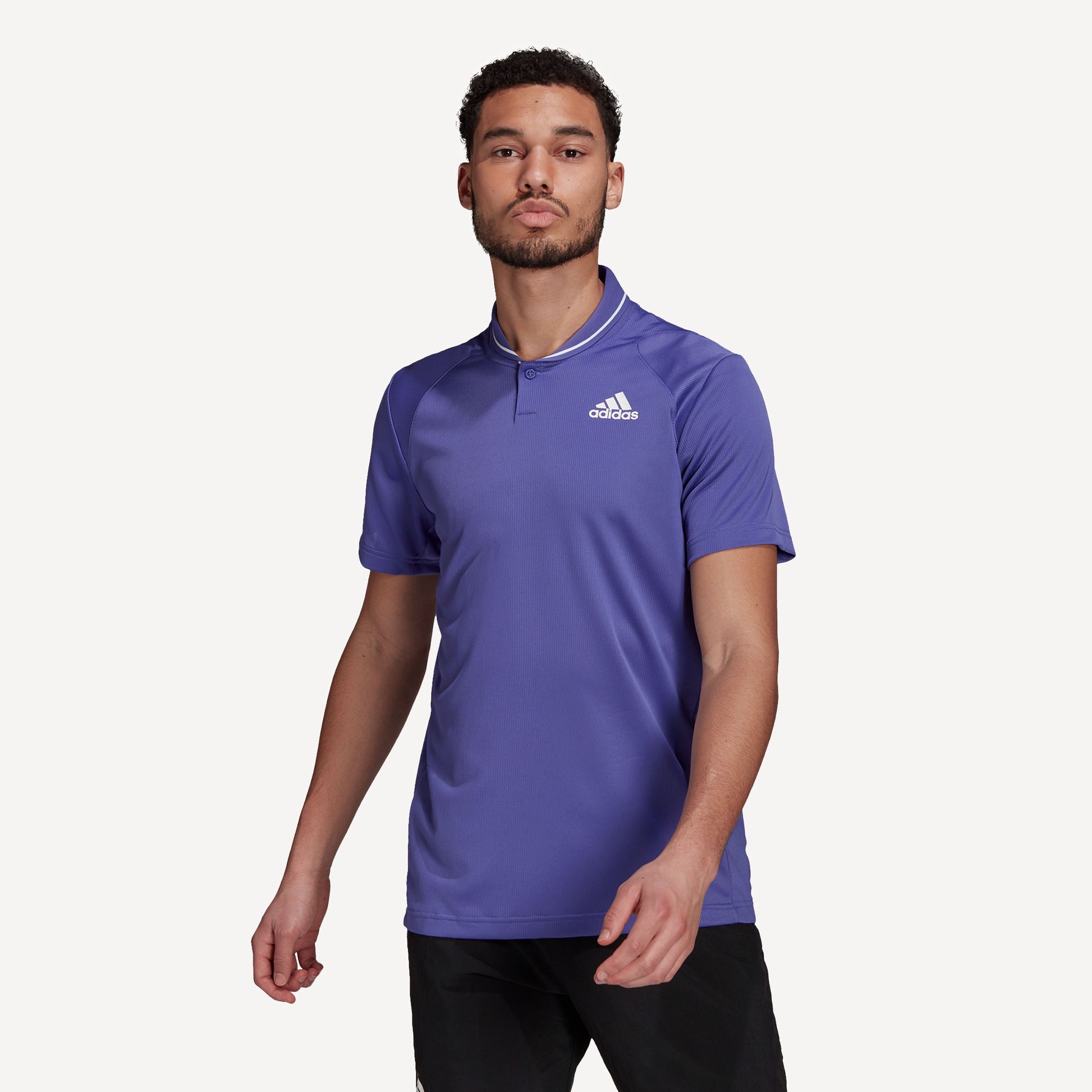 adidas Club Men's Rib Tennis Polo Purple (1)