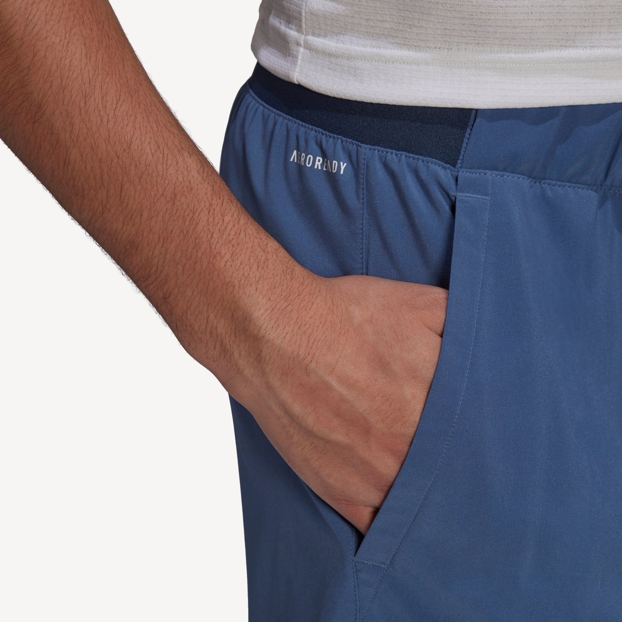 adidas Club Men's Stretch Woven 7-Inch Tennis Shorts Blue (5)