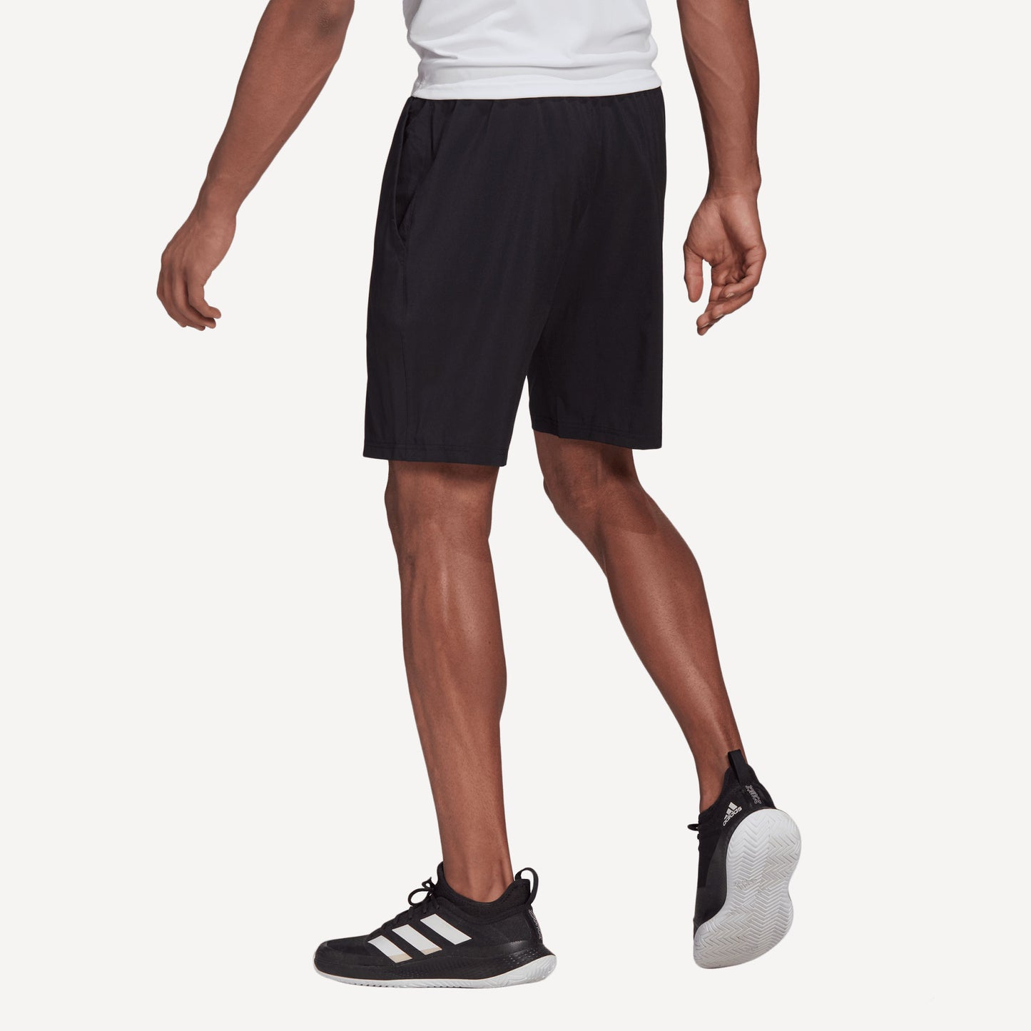 adidas Club Men's Stretch Woven 9-Inch Tennis Shorts Black (2)