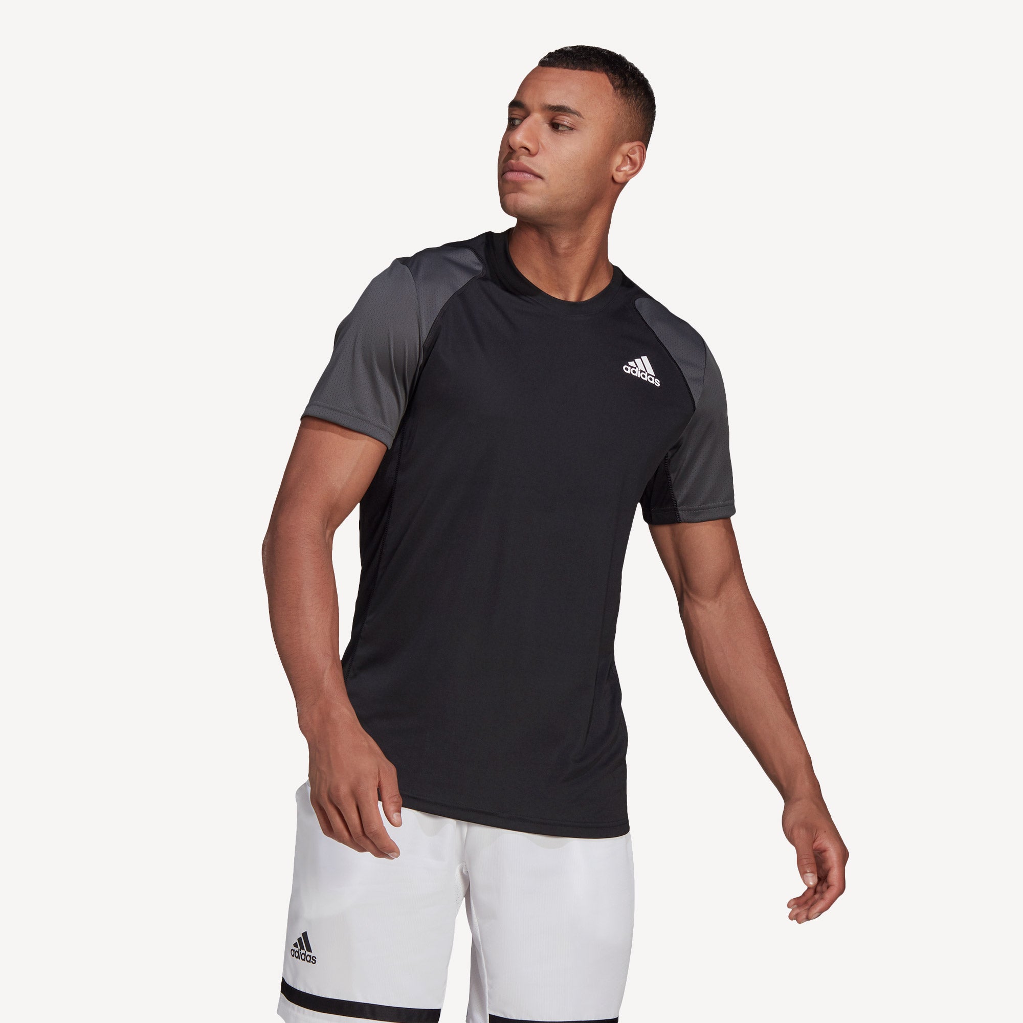 adidas Club Men's Tennis Shirt Black (1)
