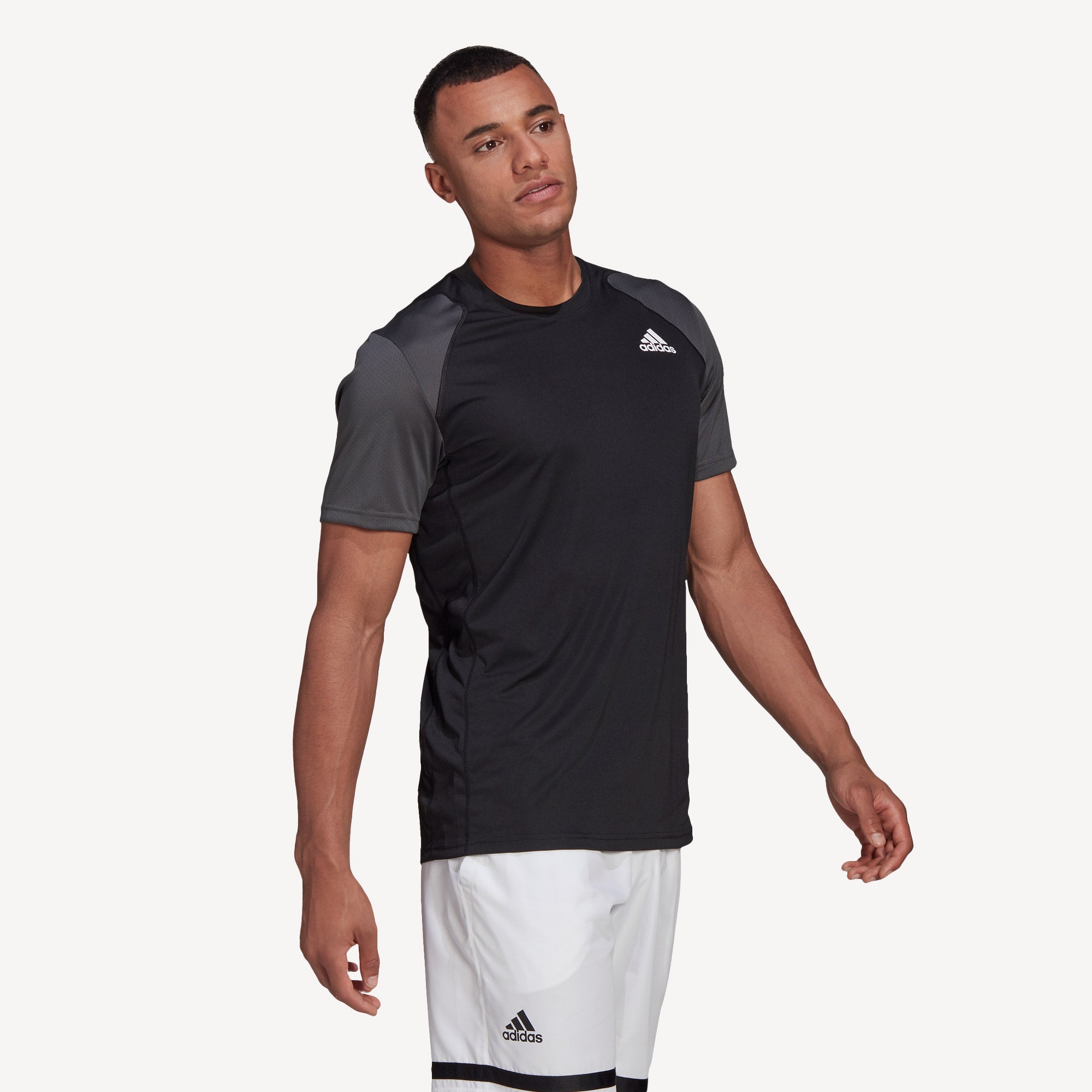 adidas Club Men's Tennis Shirt Black (3)