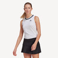 adidas Club Women's Knotted Tennis Tank White (1)