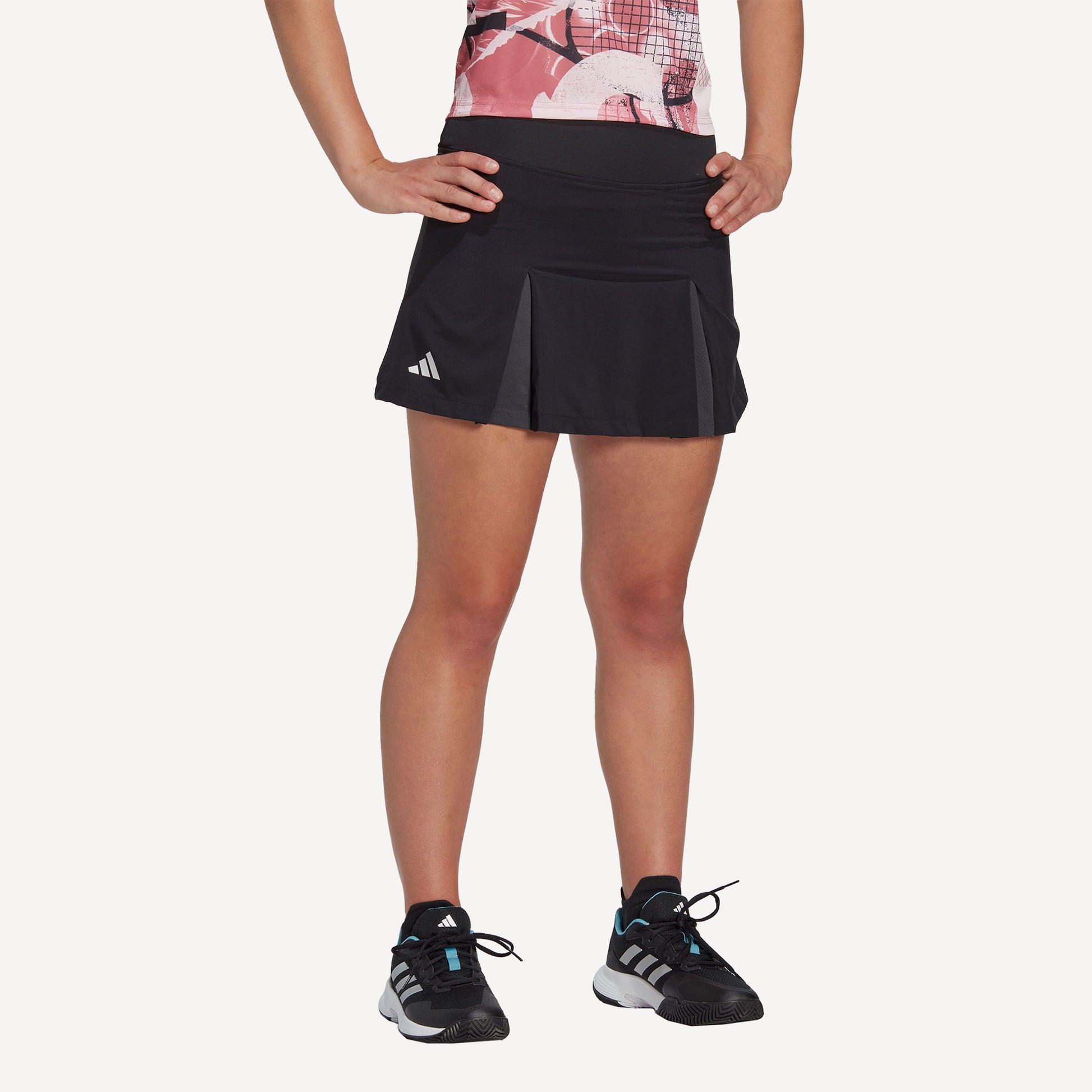 adidas Club Women's Pleated Tennis Skirt Black (1)