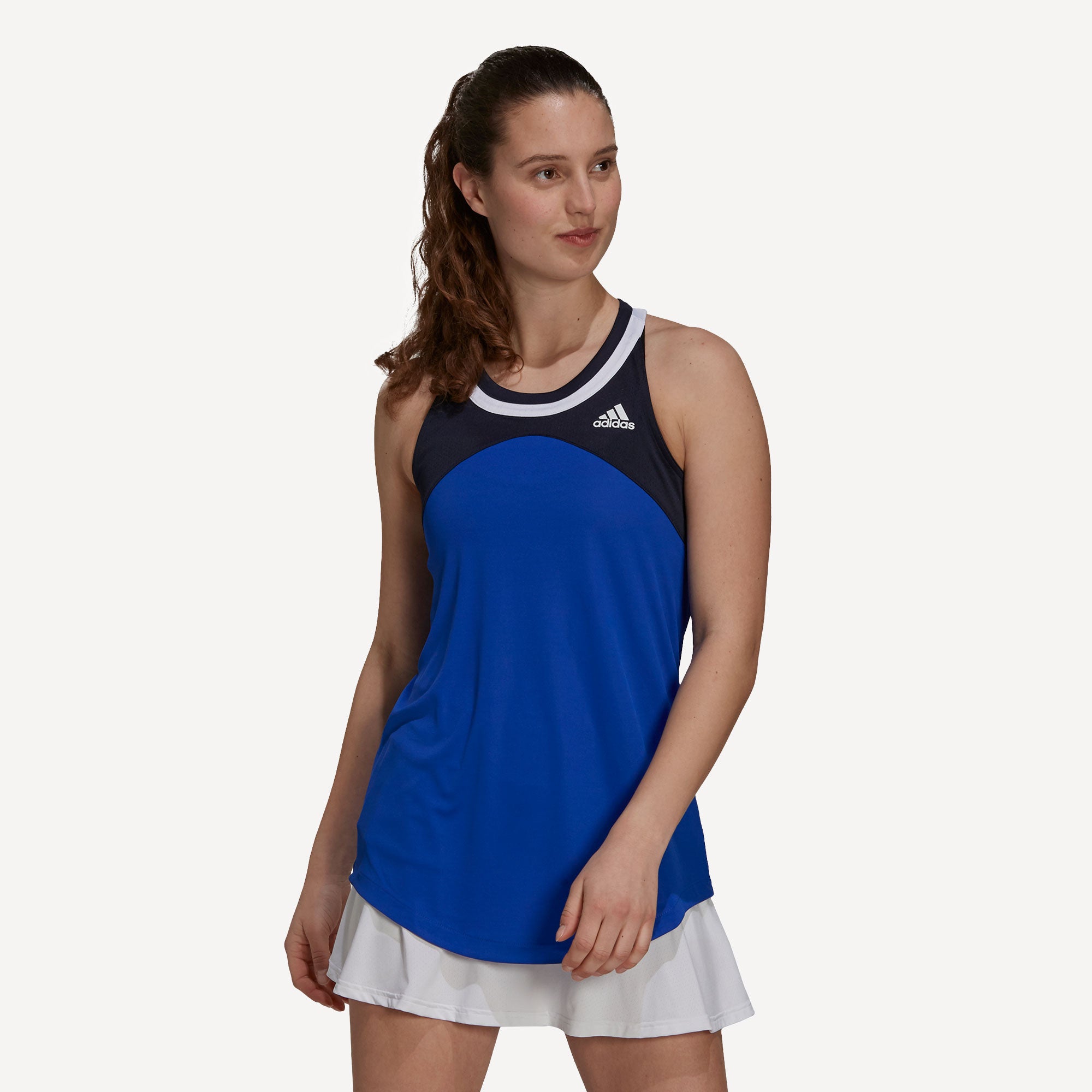 adidas Club Women's Tennis Tank Blue (1)