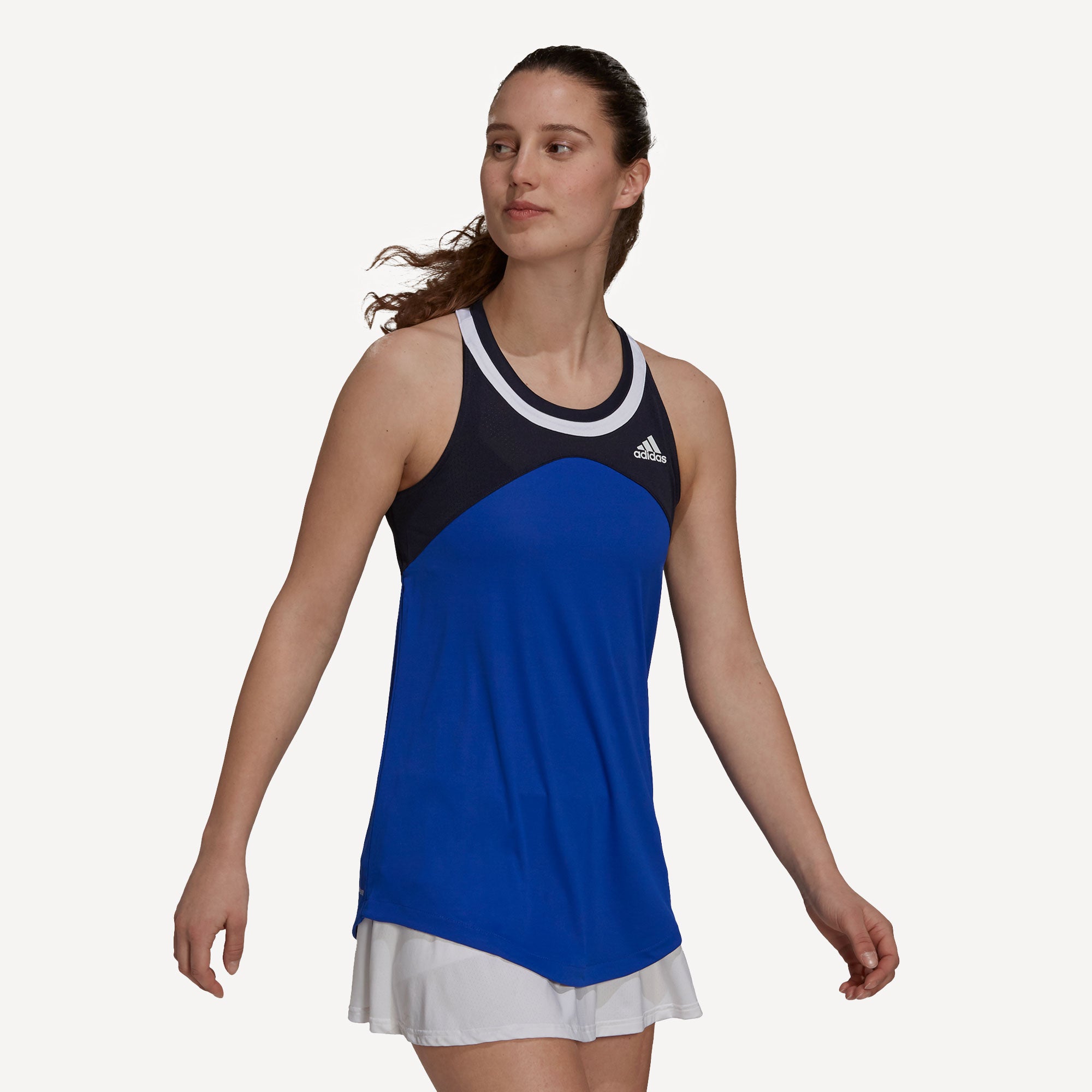 adidas Club Women's Tennis Tank Blue (3)
