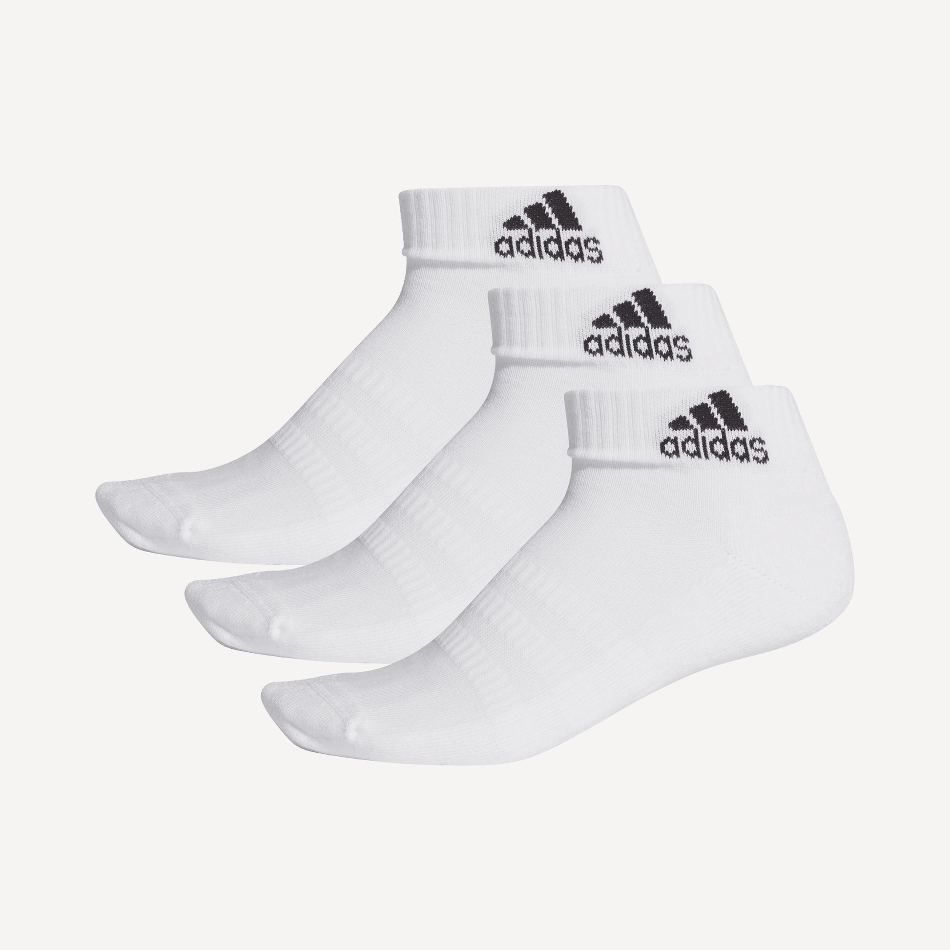adidas Cushion Ankle Socks (3 Pairs) White (1)