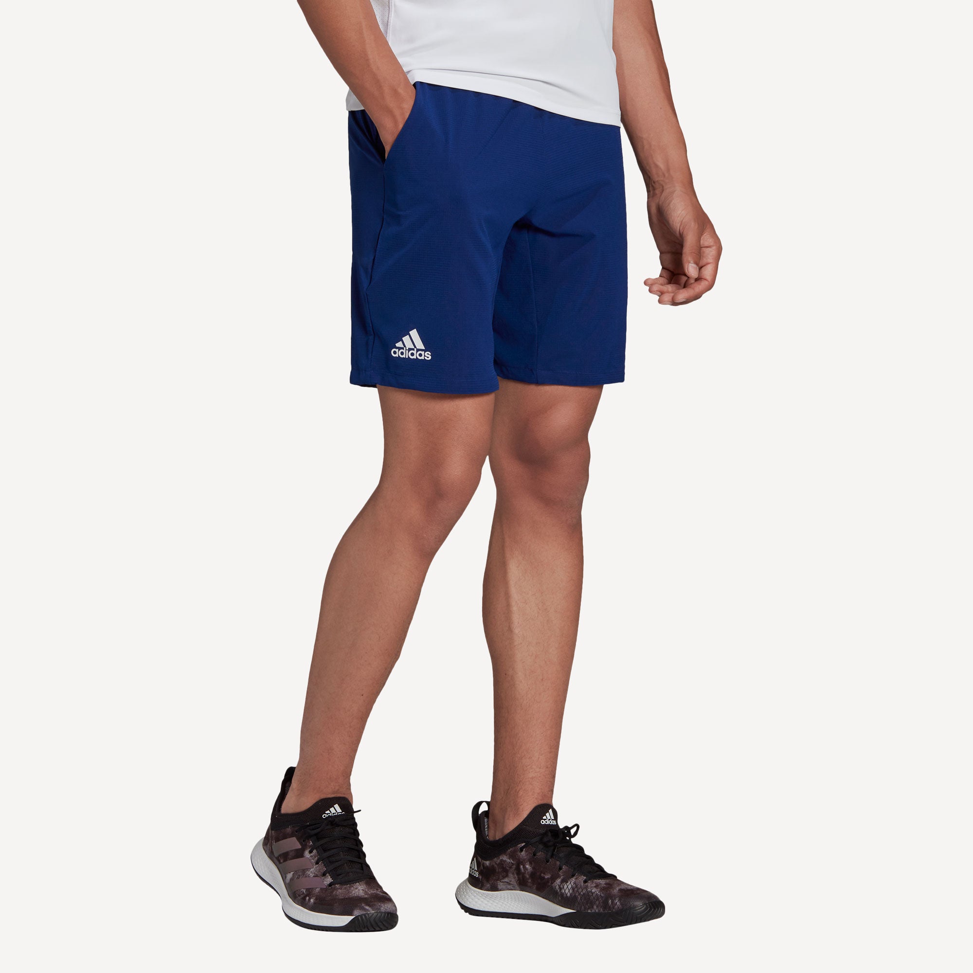 adidas Ergo Men's 7-Inch Tennis Shorts Blue (1)