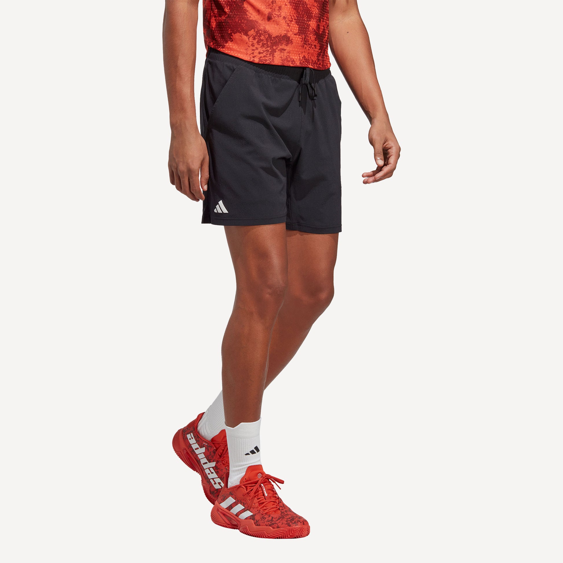 adidas Ergo Men's 7-Inch Tennis Shorts Black (1)