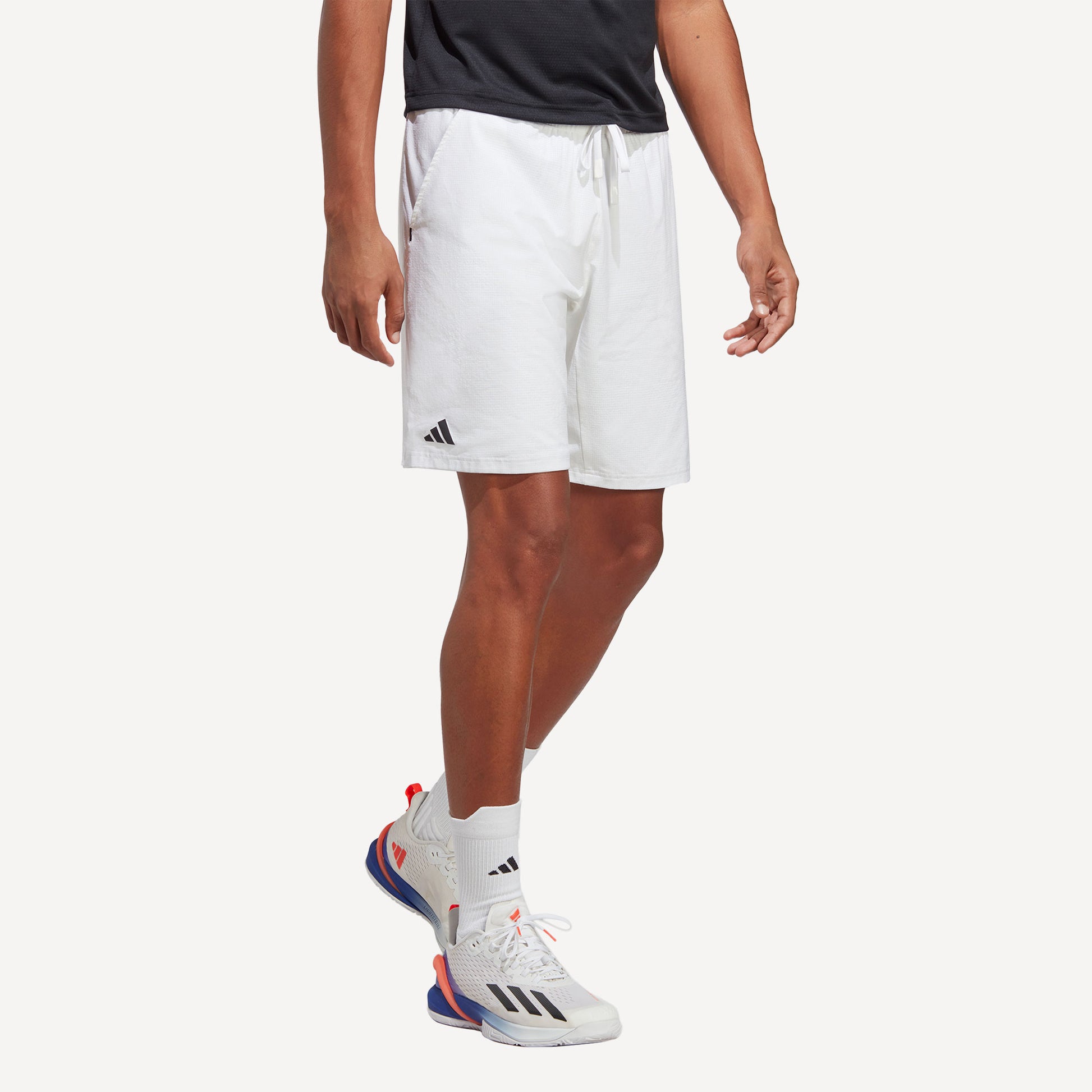 adidas Ergo Men's 7-Inch Tennis Shorts White (1)