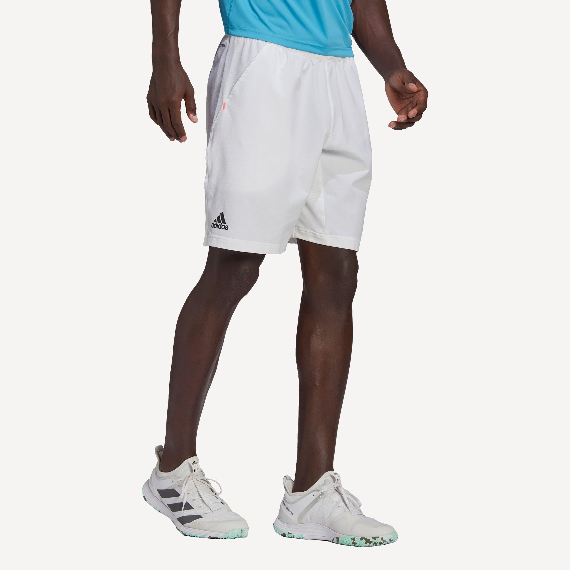 adidas Ergo Men's 9-Inch Tennis Shorts White (1)