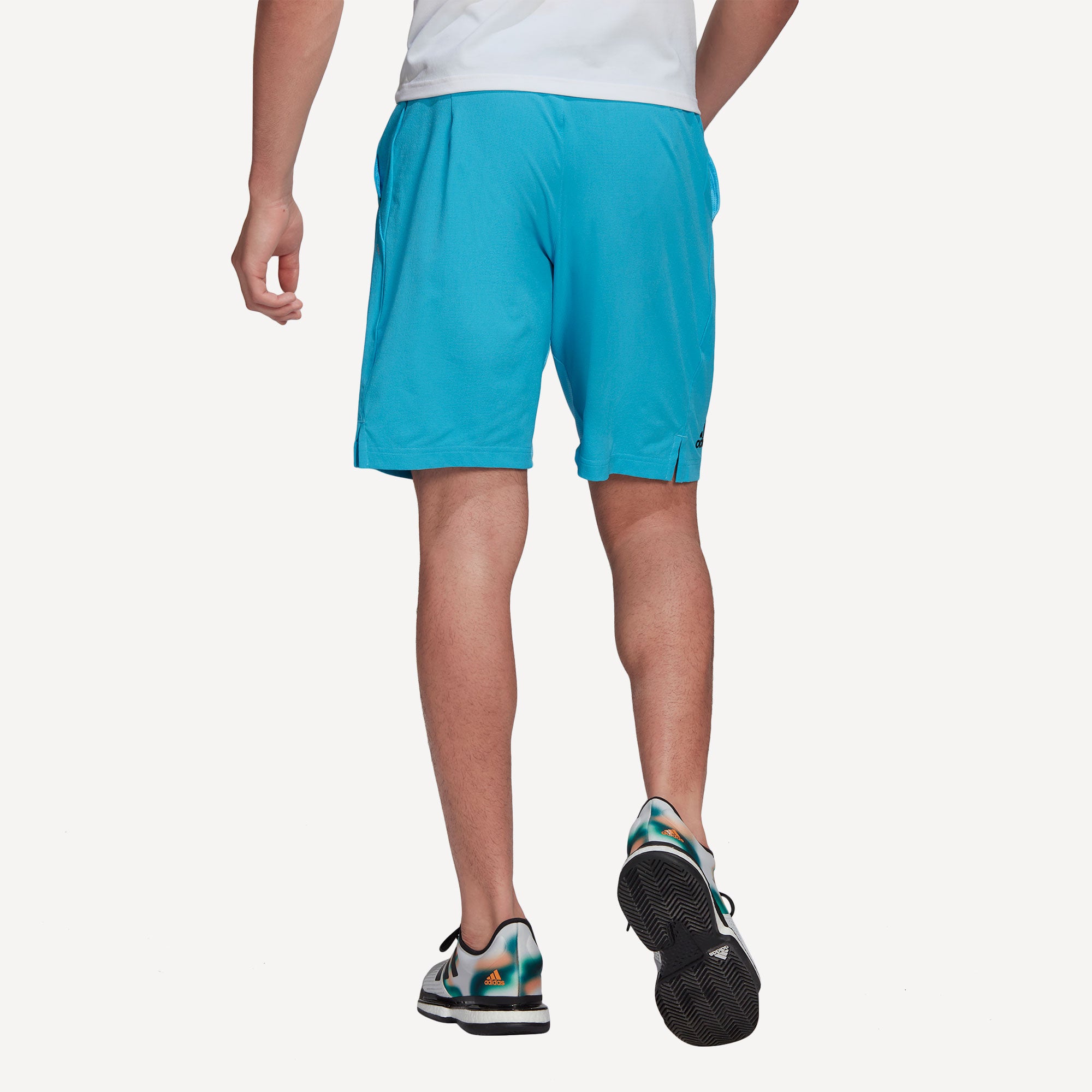 adidas Ergo Men's 9-Inch Tennis Shorts Blue (2)