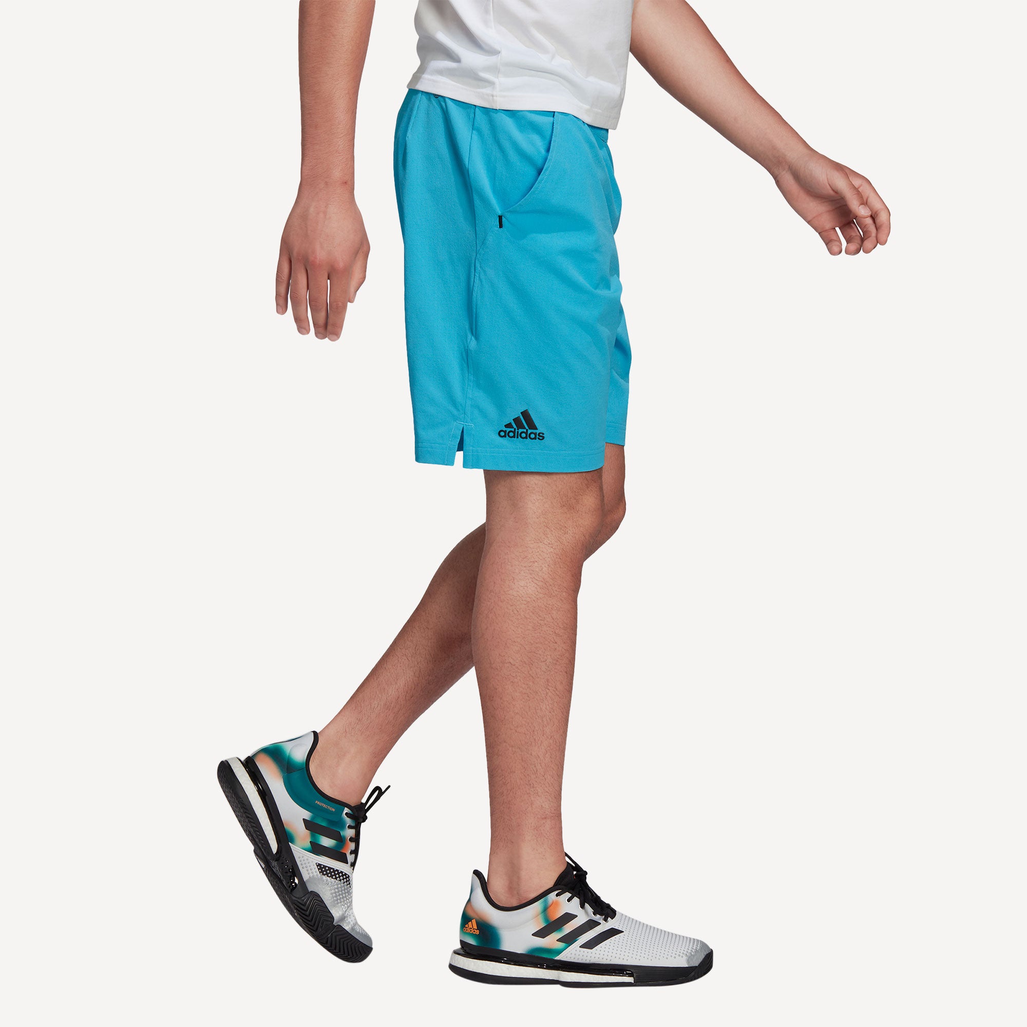 adidas Ergo Men's 9-Inch Tennis Shorts Blue (3)
