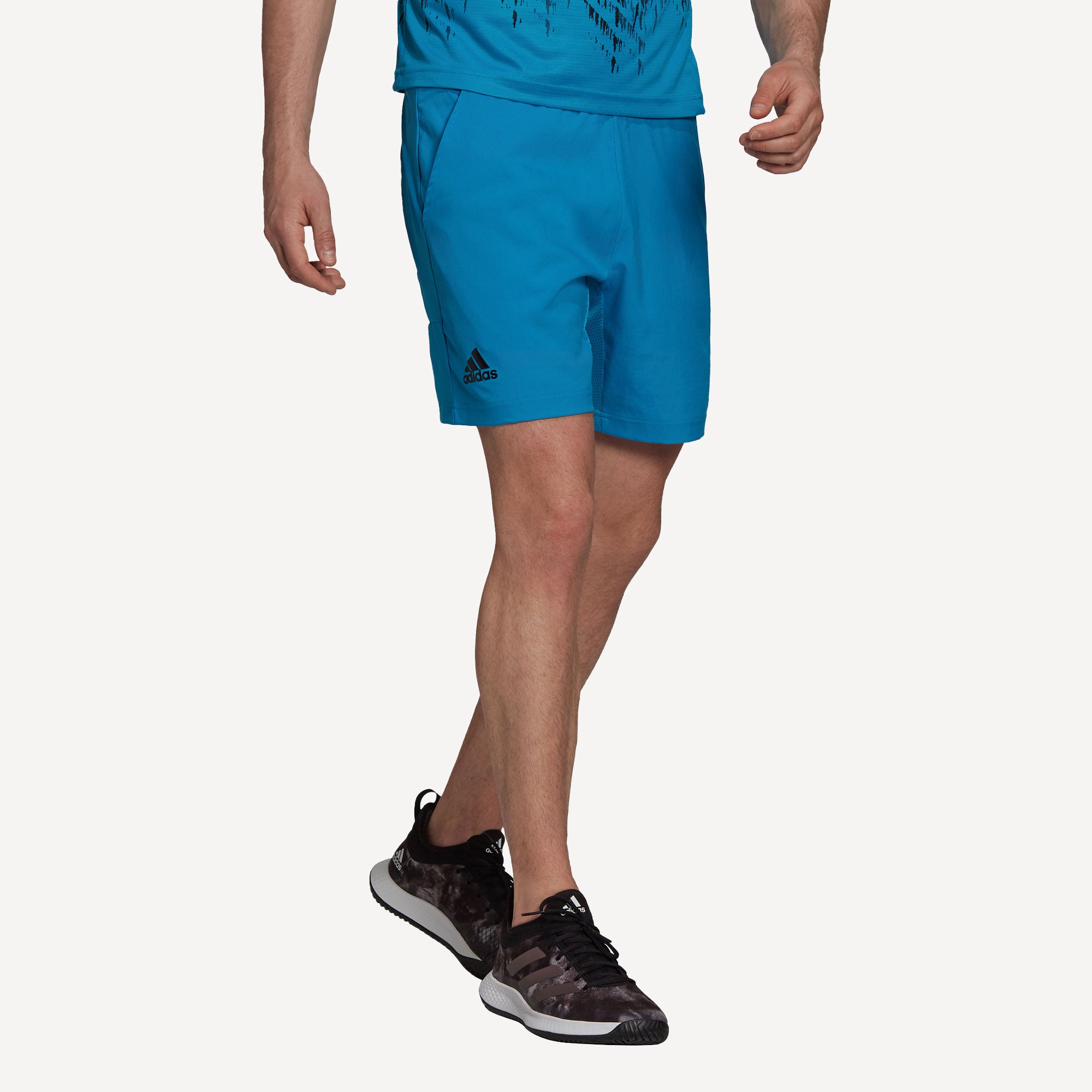 adidas Ergo Primeblue Men's 7-Inch Tennis Shorts Blue (1)