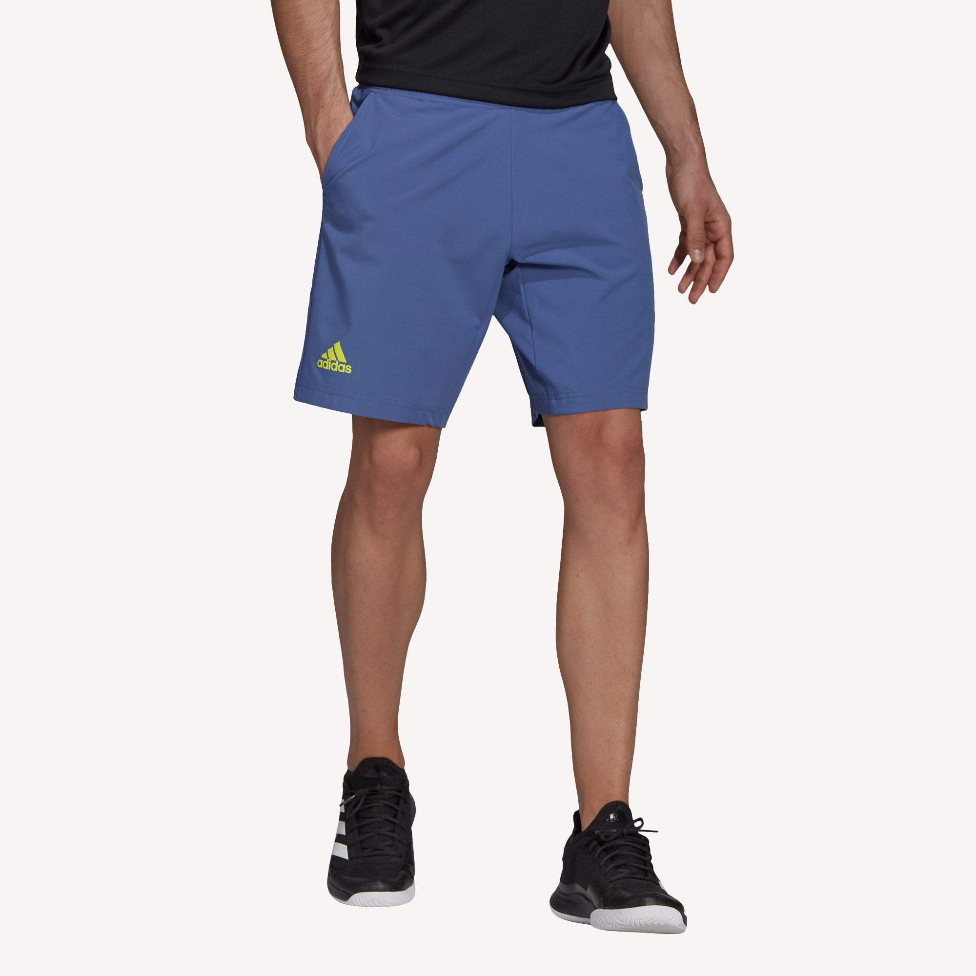 adidas Ergo Primeblue Men's 9-Inch Tennis Shorts Blue (1)